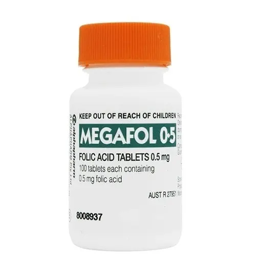 MEGAFOL 0.5Mg 100 Tablets