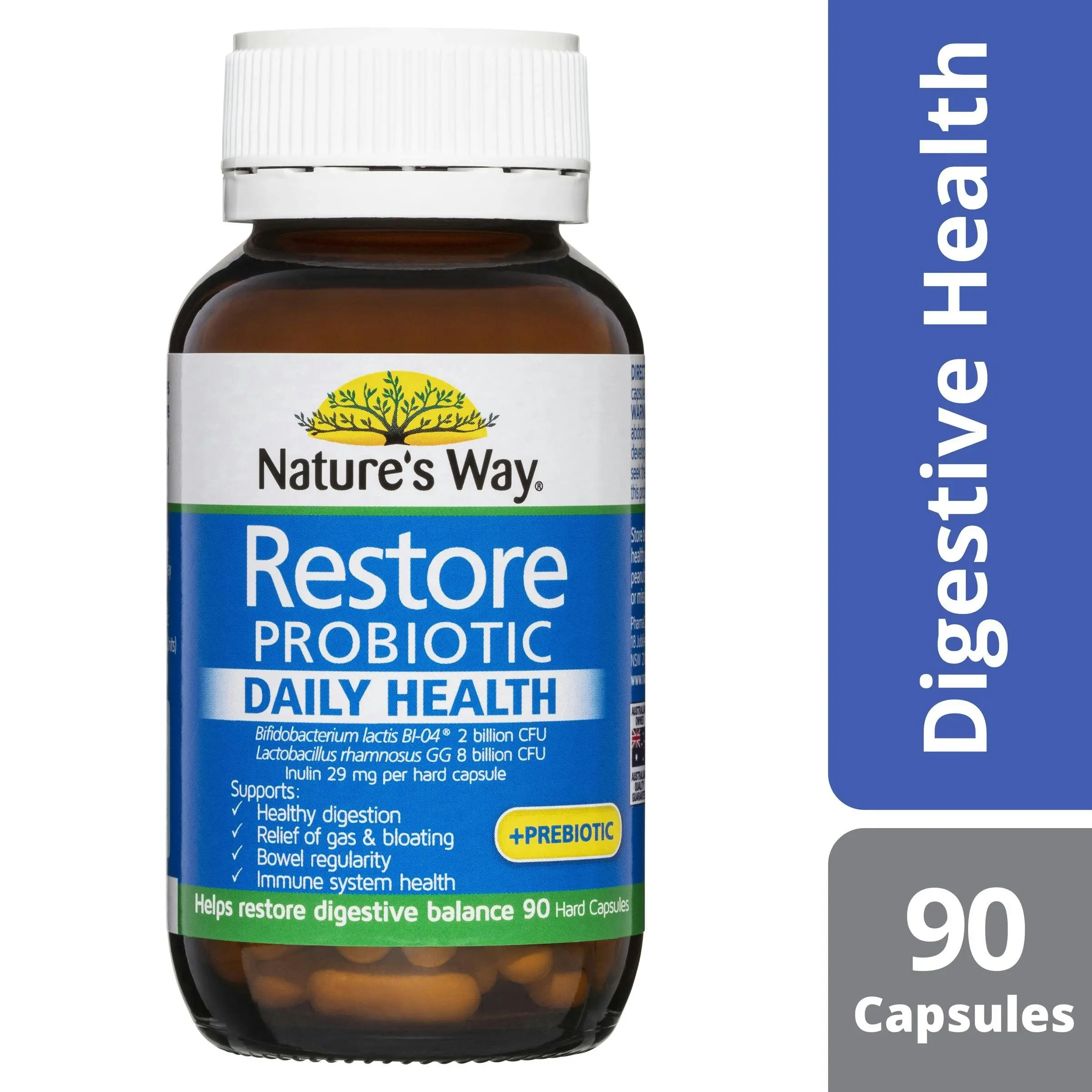 Nature's Way Restore Probiotic Daily Health 90 Capsules