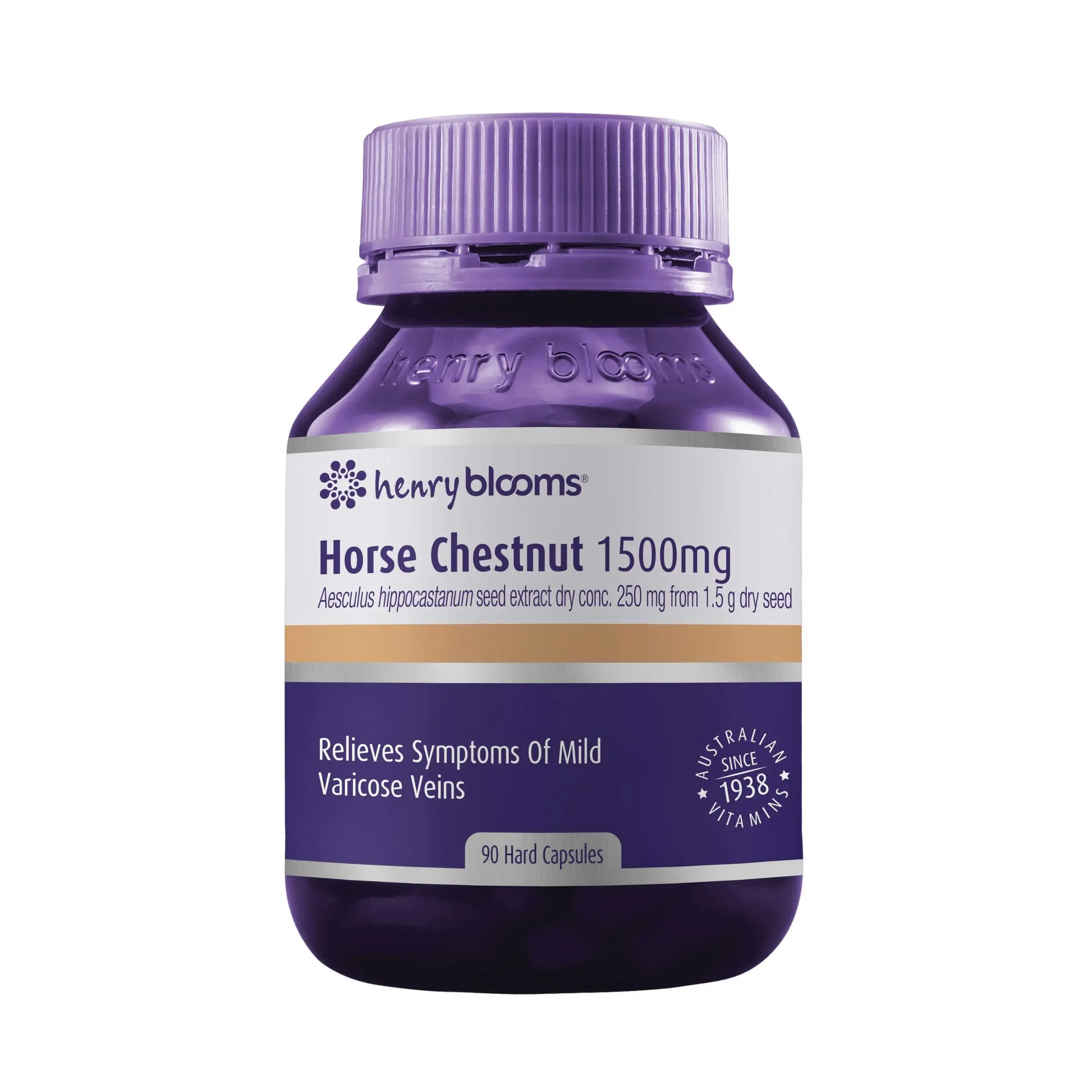 Henry Blooms Horse Chestnut 1500Mg 90 Capsules