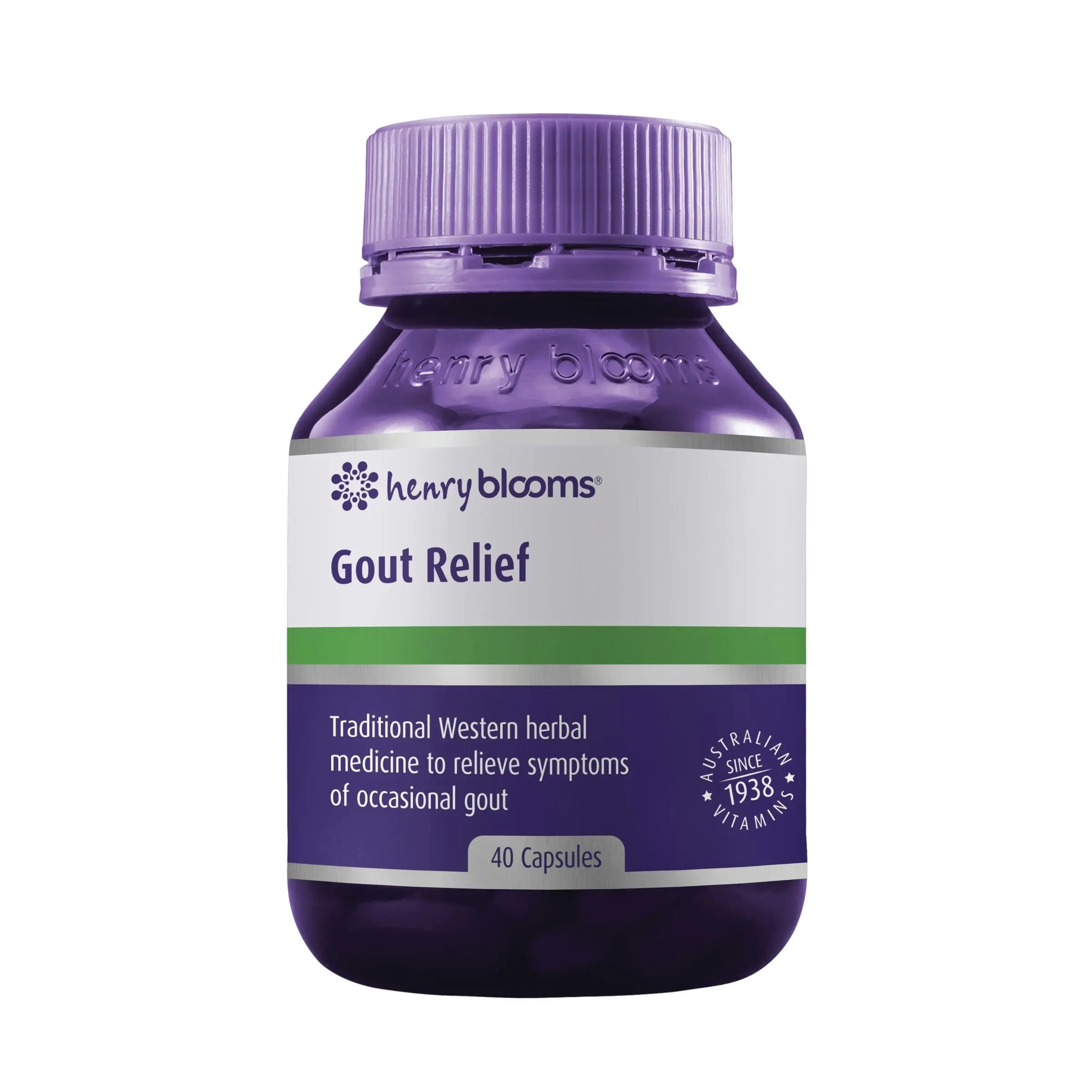 Henry Blooms Gout Relief 40 Capsules