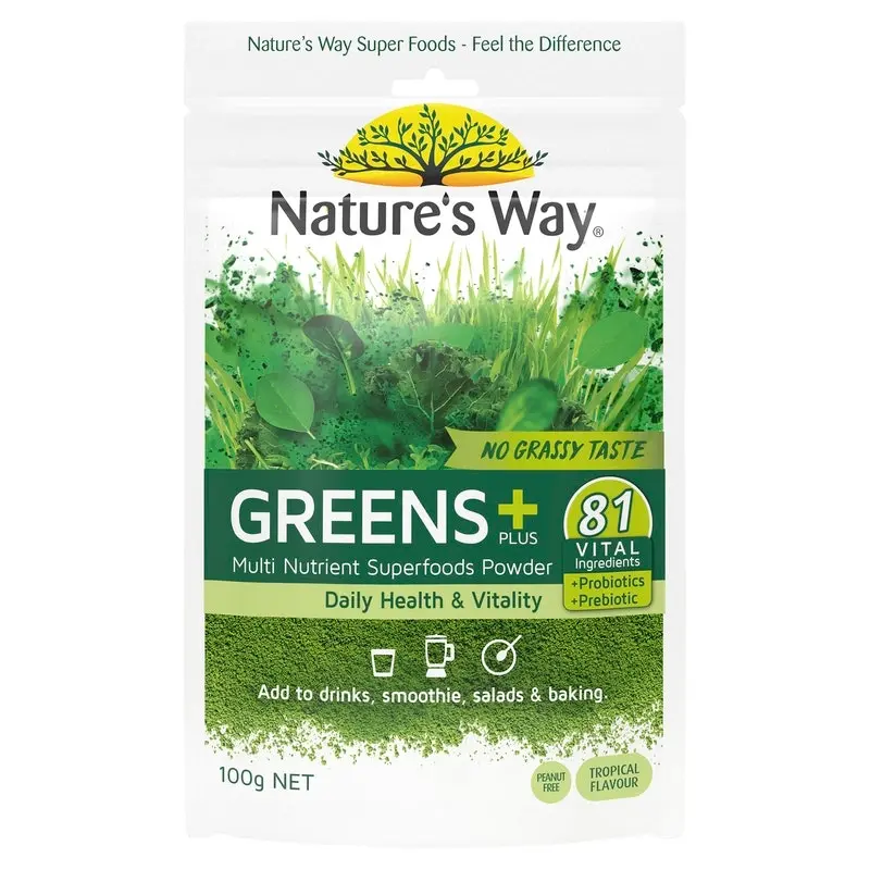 Nature's Way Super Foods Greens + PLUS 100g