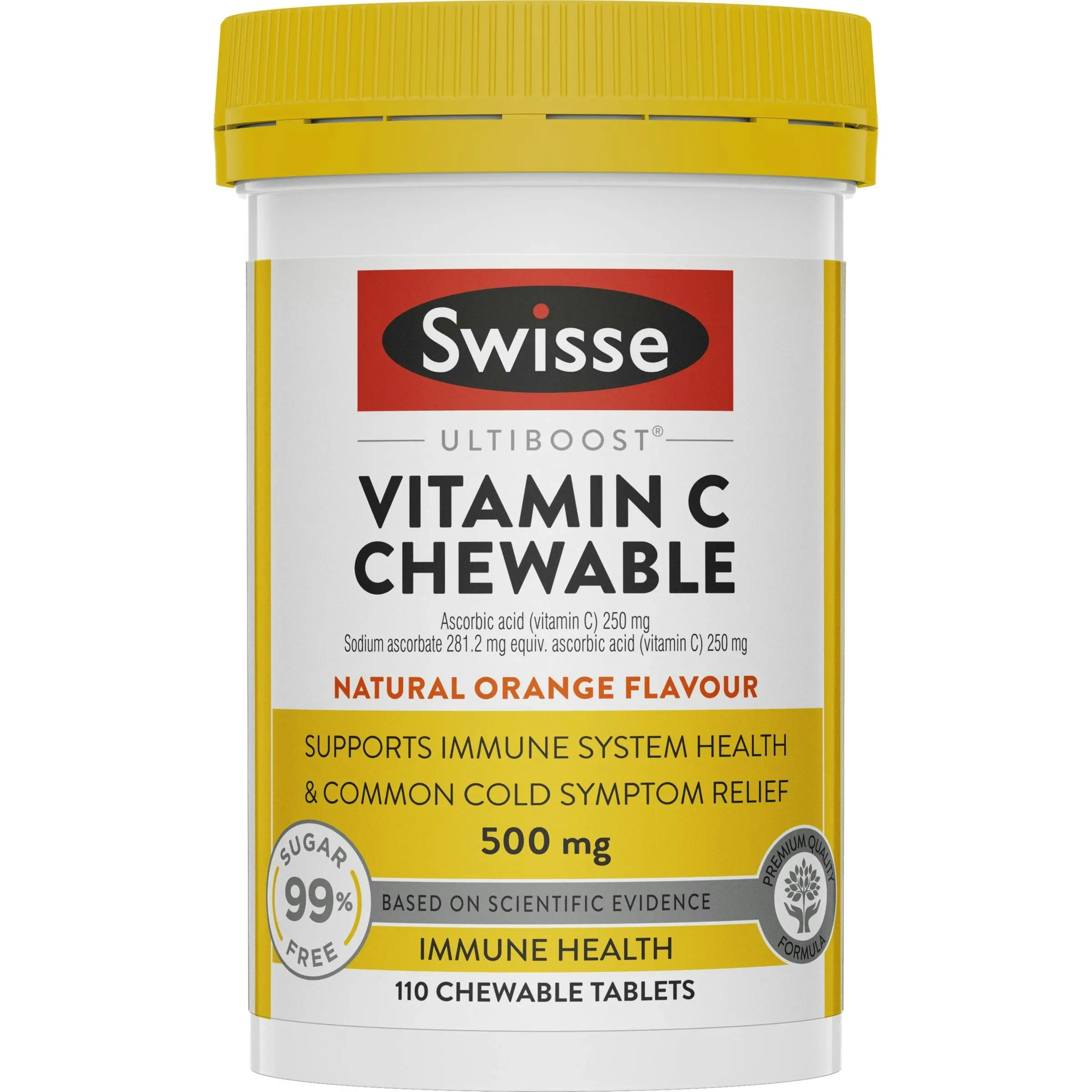 Swisse Ultiboost Vitamin C Chewable Natural Orange 110 Tablets