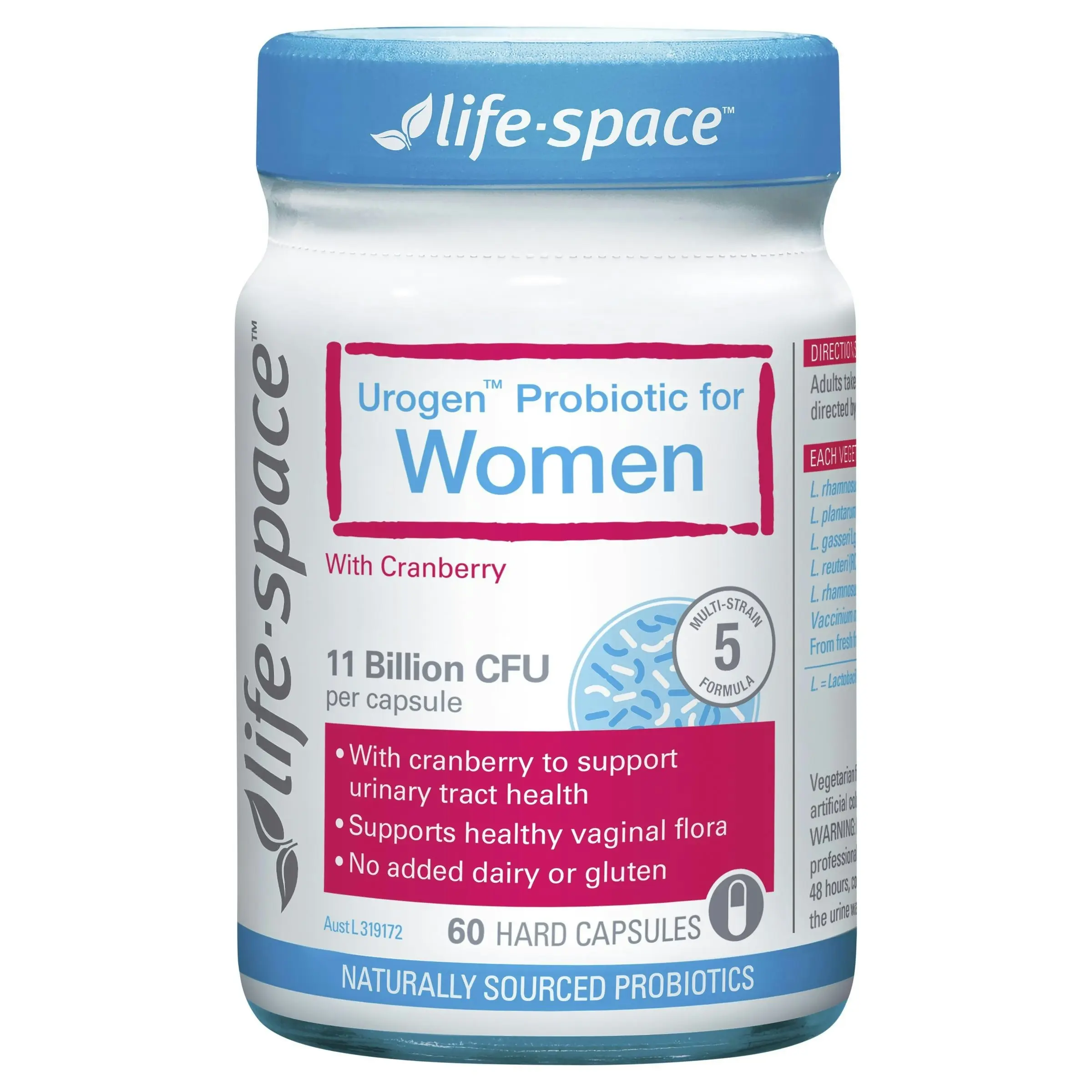 Life-Space Urogen™ Probiotic for Women with Cranberry 60 Hard Capsules