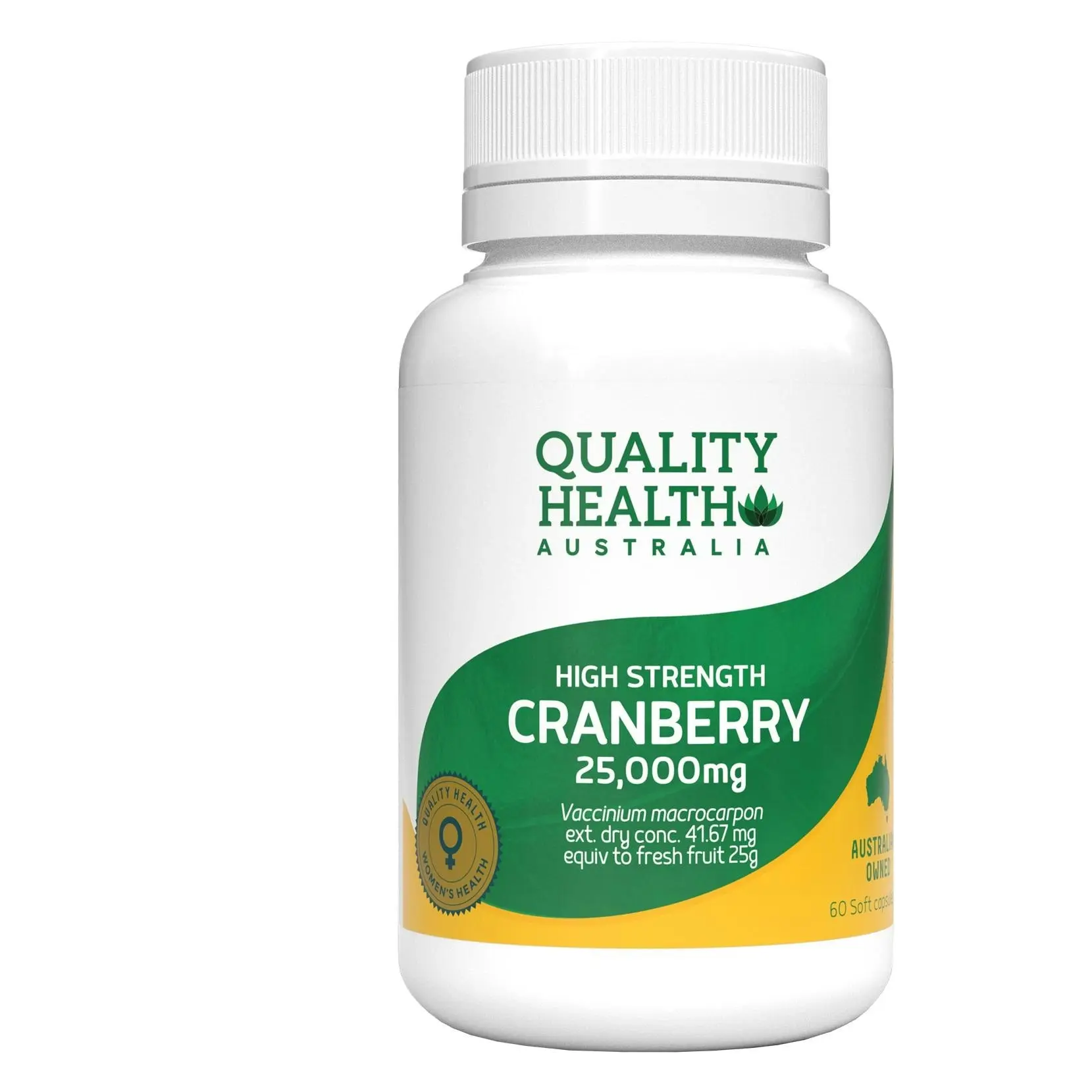 Quality Health High Strength Cranberry 25000mg 60 Capsules