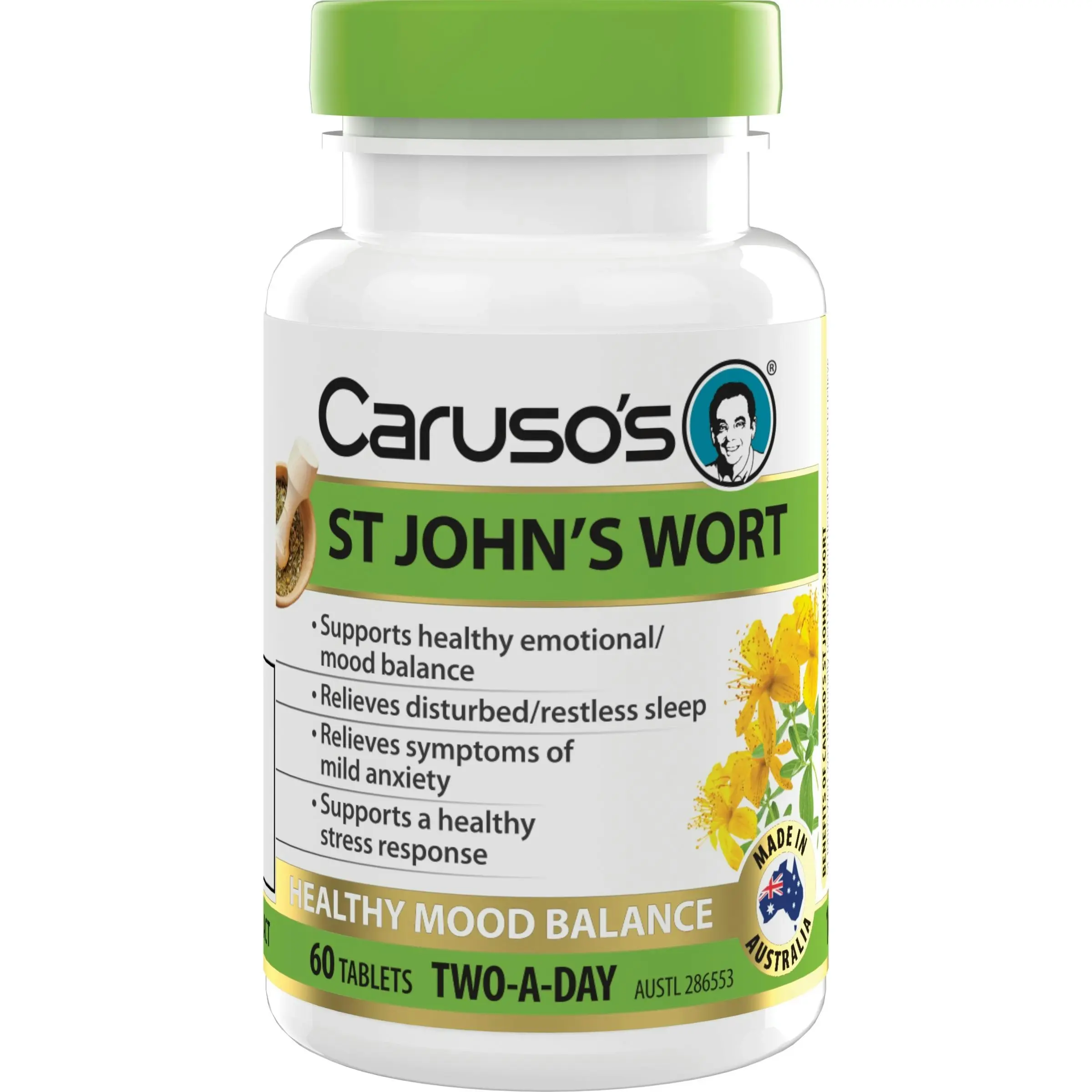 Caruso's Natural Health St John's Wort 60 Tablets