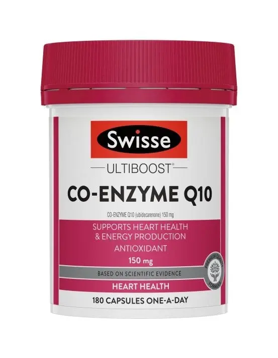 Swisse Ultiboost Co-Enzyme Q10 150mg 180 Capsules