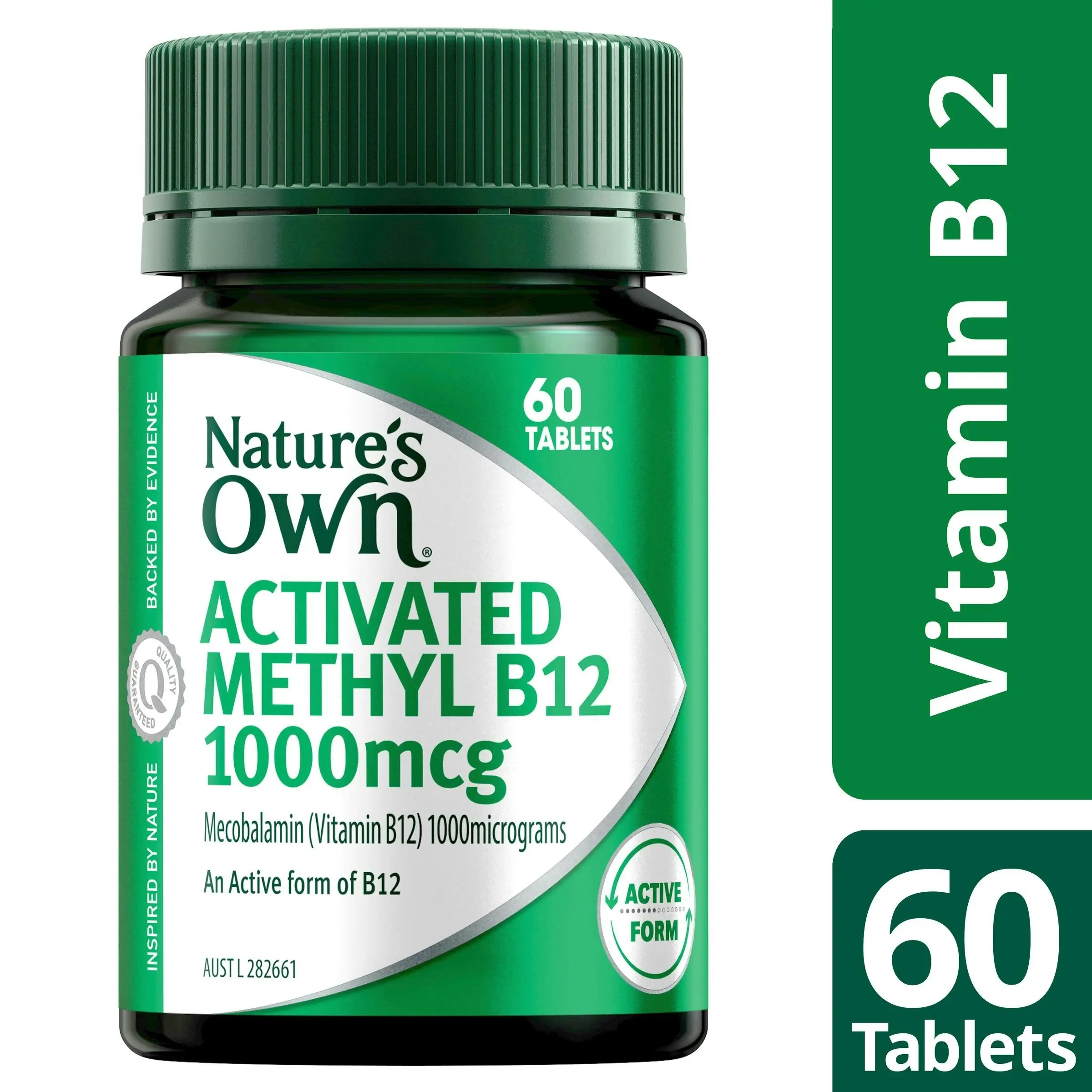 Nature's Own Activated Methyl B12 1000mcg 60 Tablets