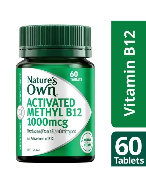 Nature's Own Activated Methyl B12 1000mcg 60 Tablets