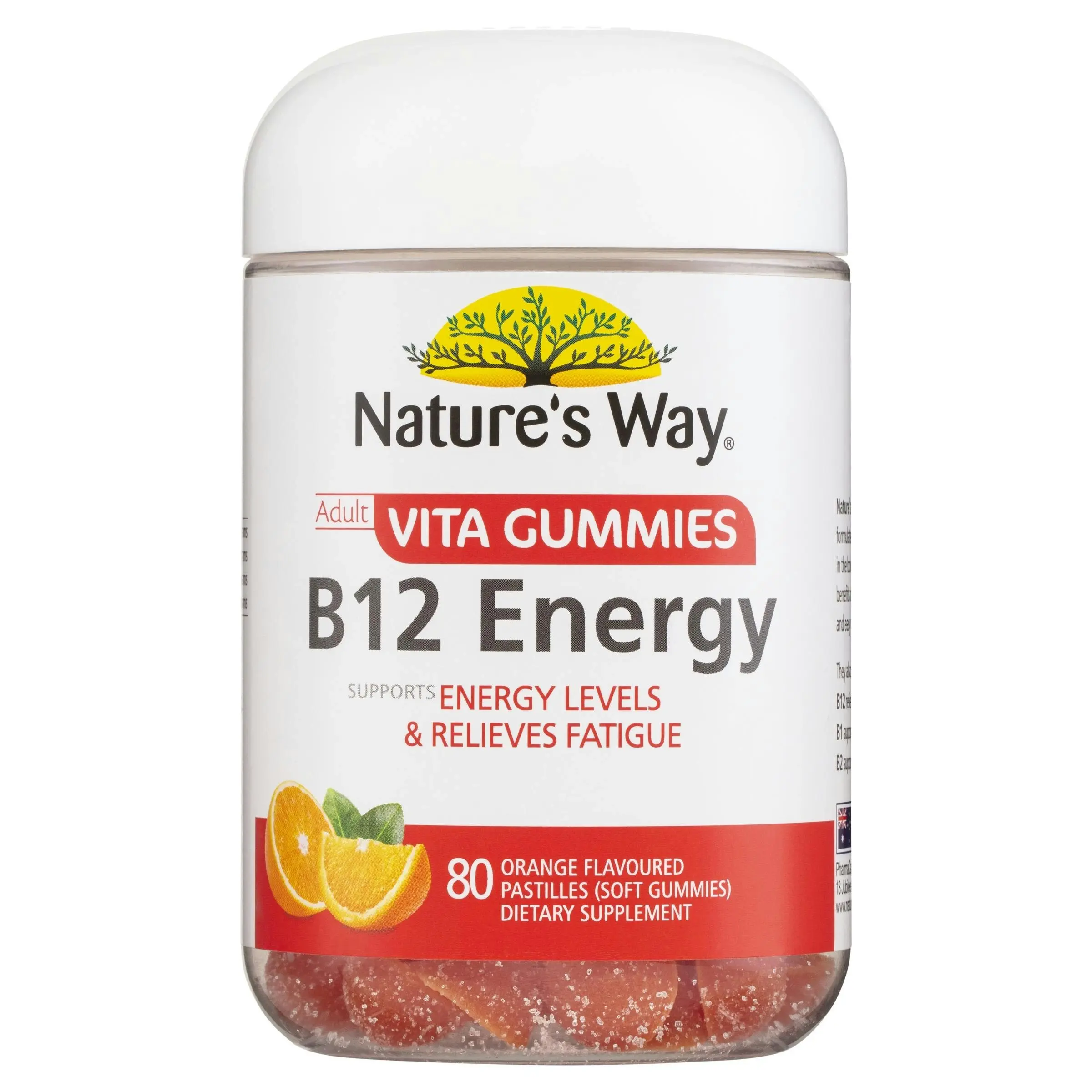 Nature's Way Adult Vita Gummies B12 Energy 80's