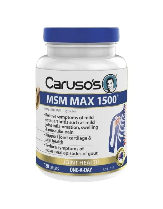 Caruso's Natural Health MSM Max 1500 120 Tablets