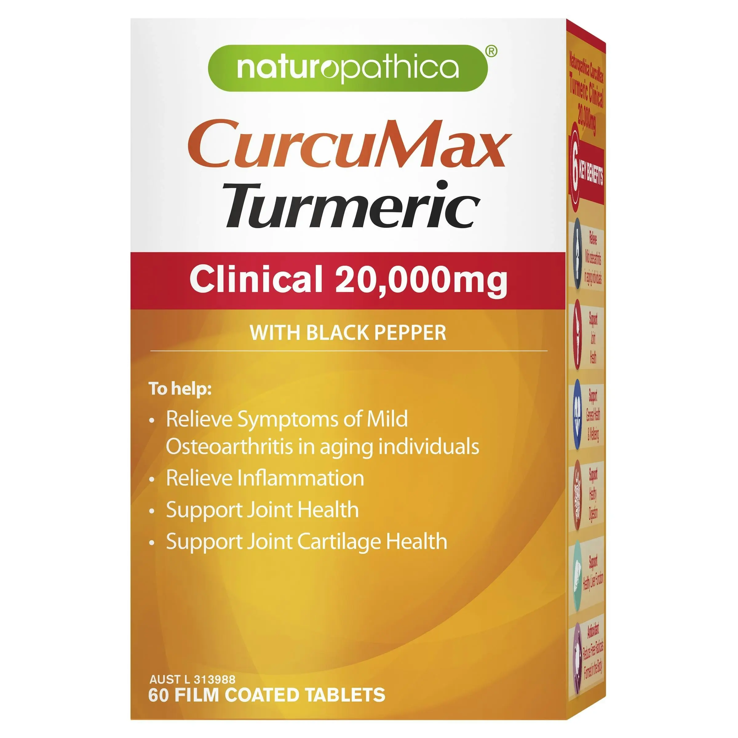 Naturopathica CurcuMax Turmeric Clinical 20,000mg 60 Tablets