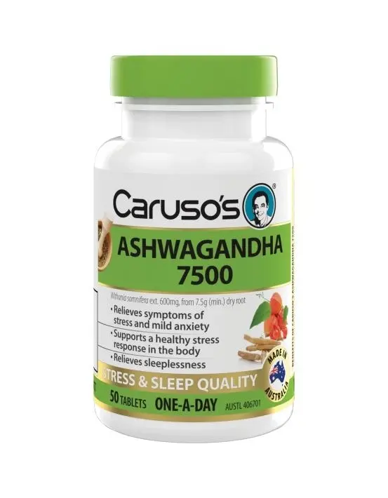 Caruso's Natural Health Ashwagandha 50 Tablets