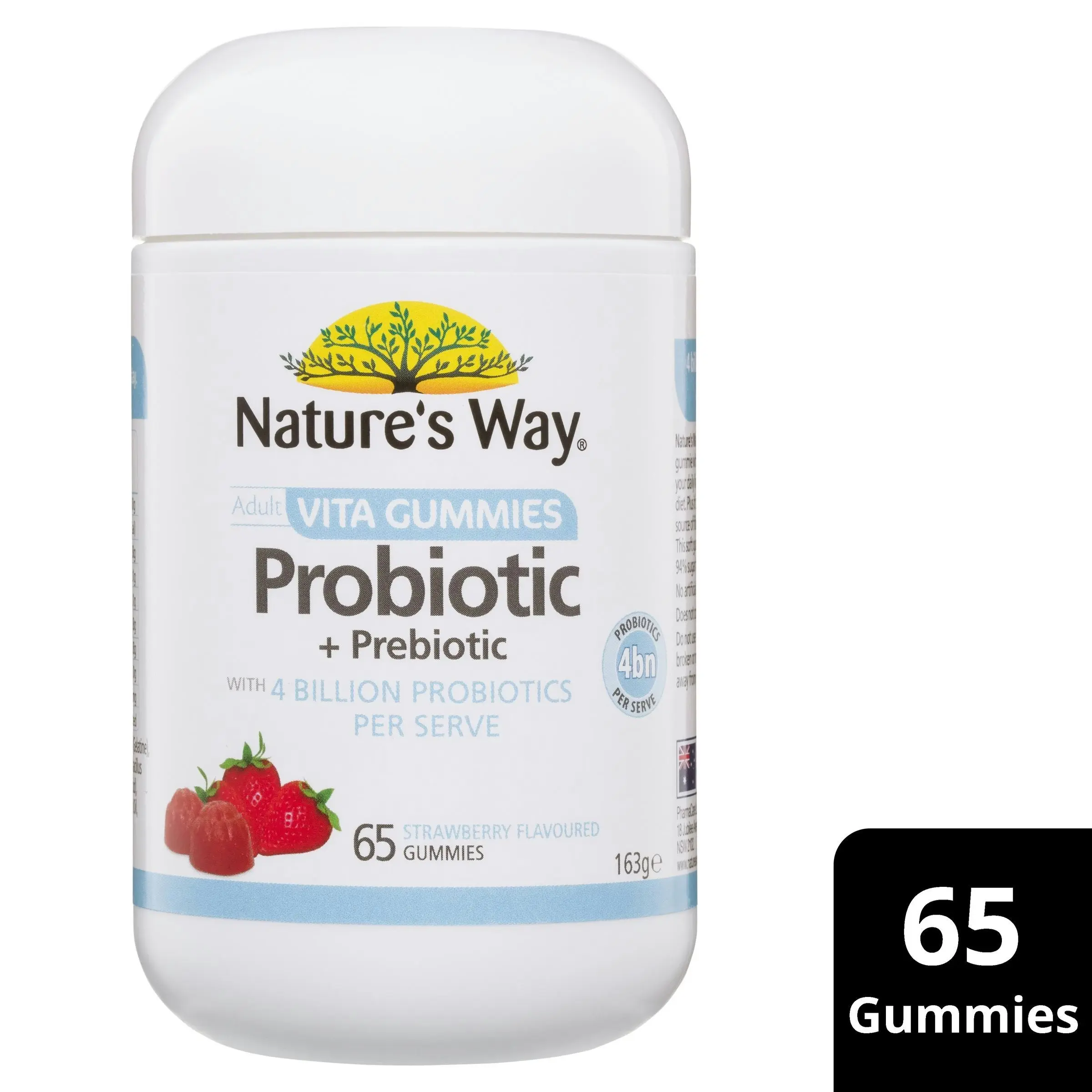 Nature's Way Adult Vita Gummies Probiotic + Prebiotic 65's