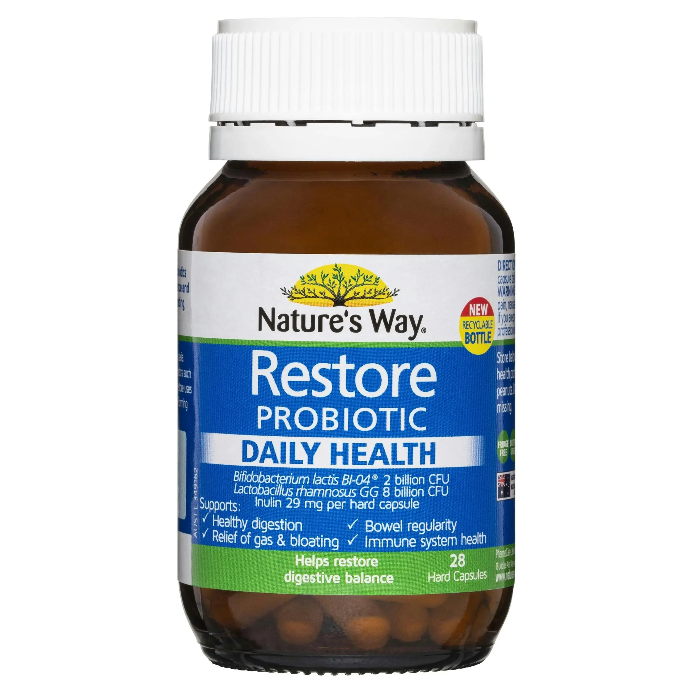 Nature's Way Restore Probiotic Daily Health 28 Capsules