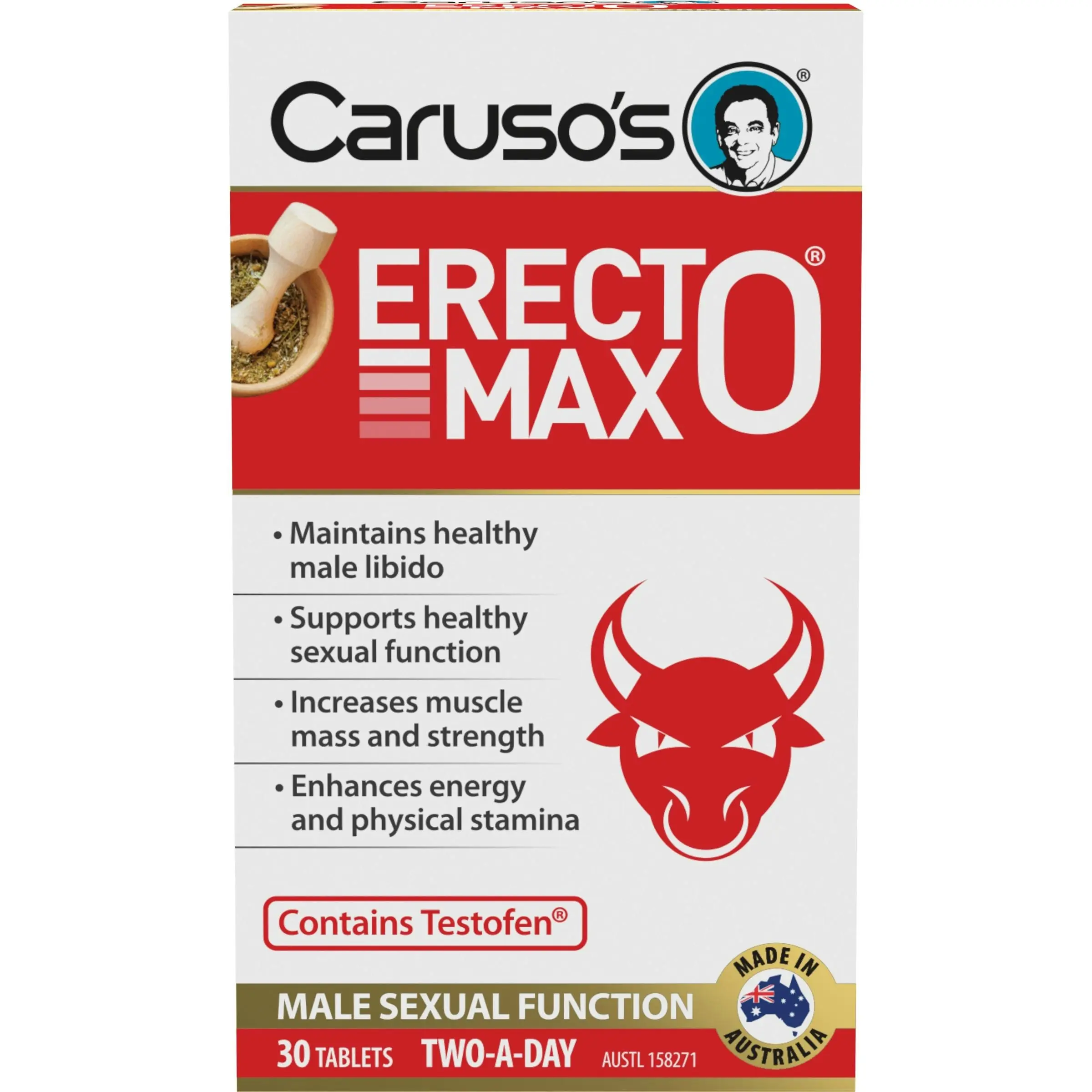 Caruso's Natural Health Erectomax 30 Tablets