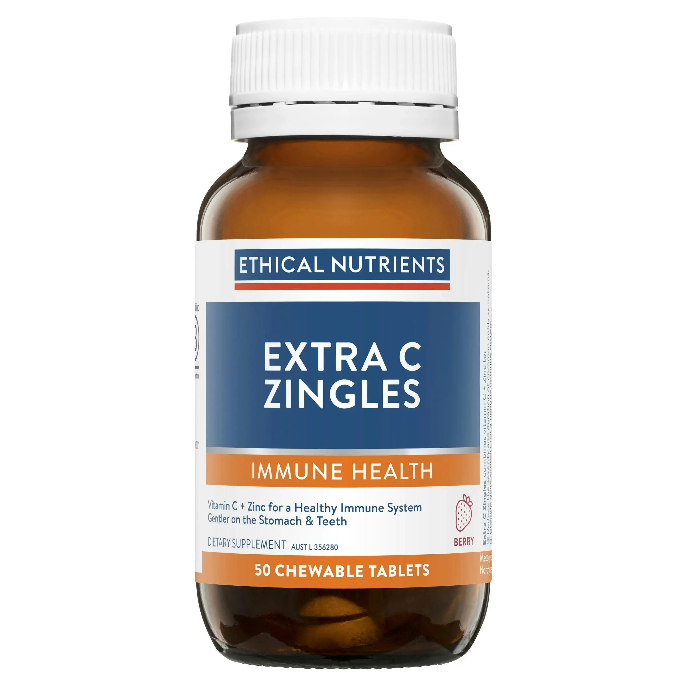 Ethical Nutrients Extra C Zingles (Berry) 50 Tablets