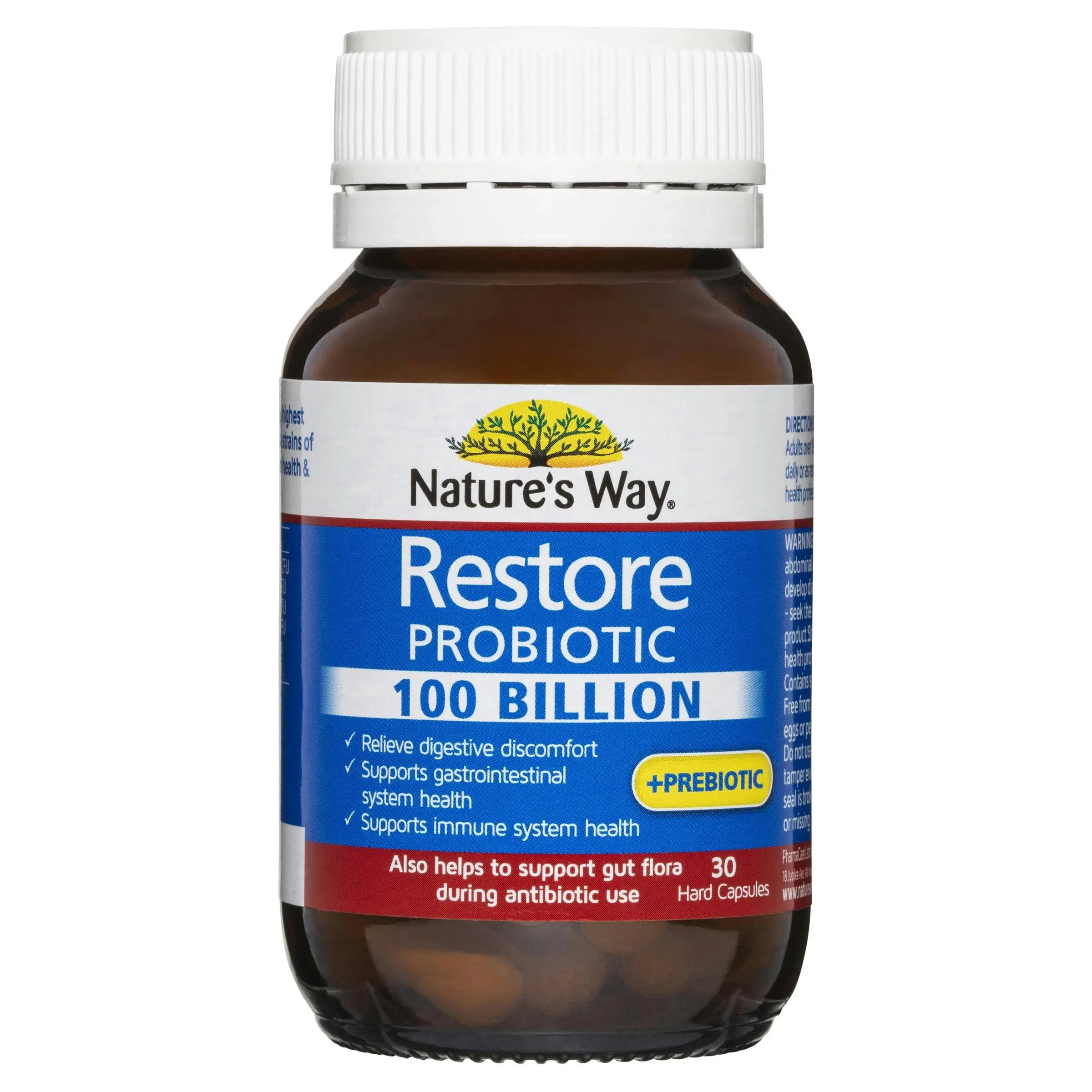 Nature's Way Restore Probiotics 100 Billion 30 Capsules