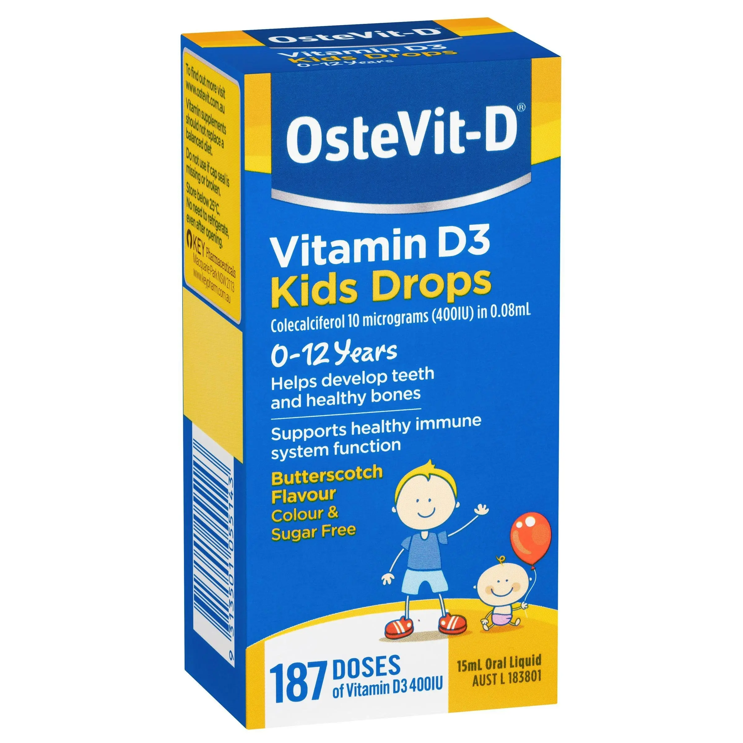 OsteVit-D Vitamin D3 Kids Drops 15mL