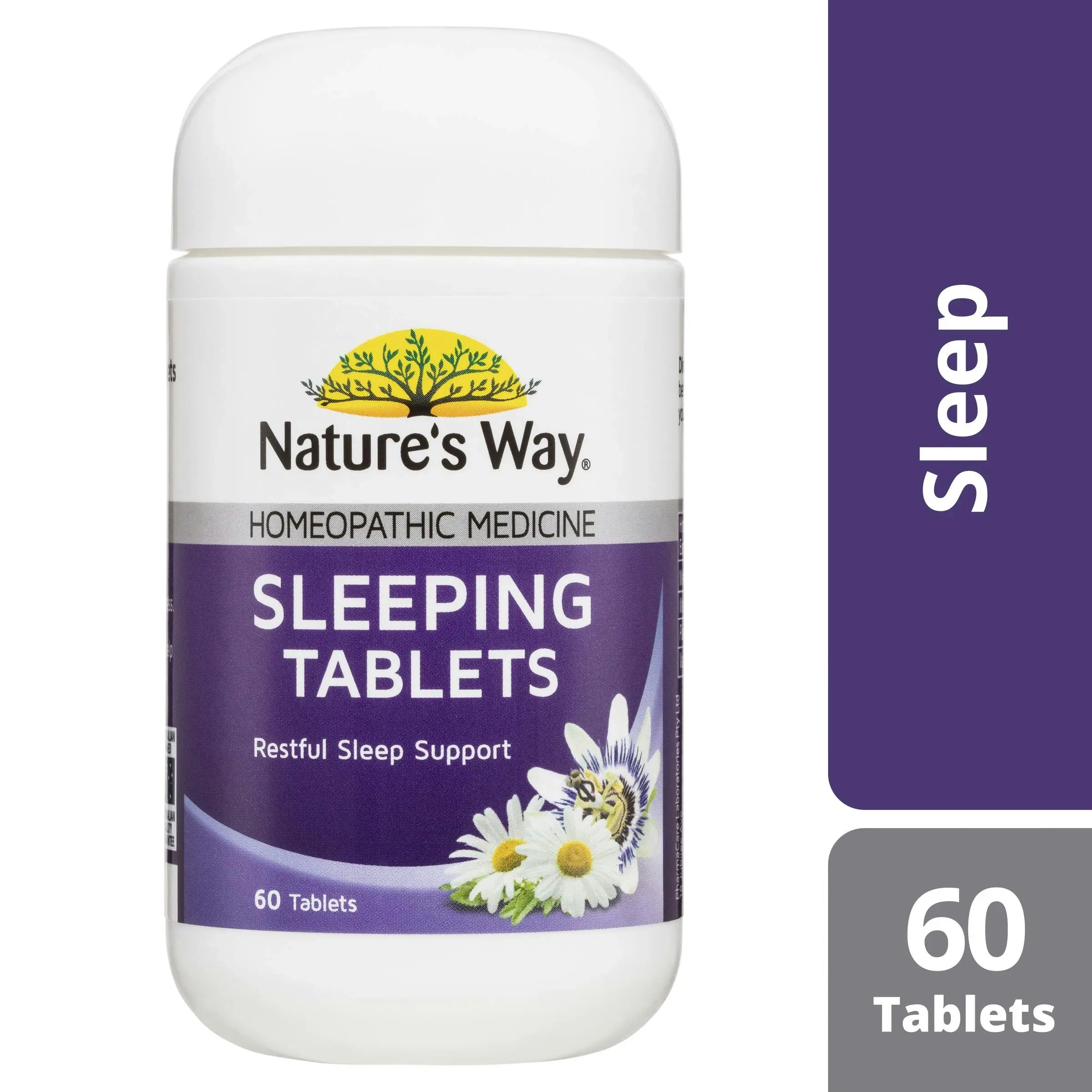 Nature's Way Melatonin + Chamomile & Passionflower 60 Tablets