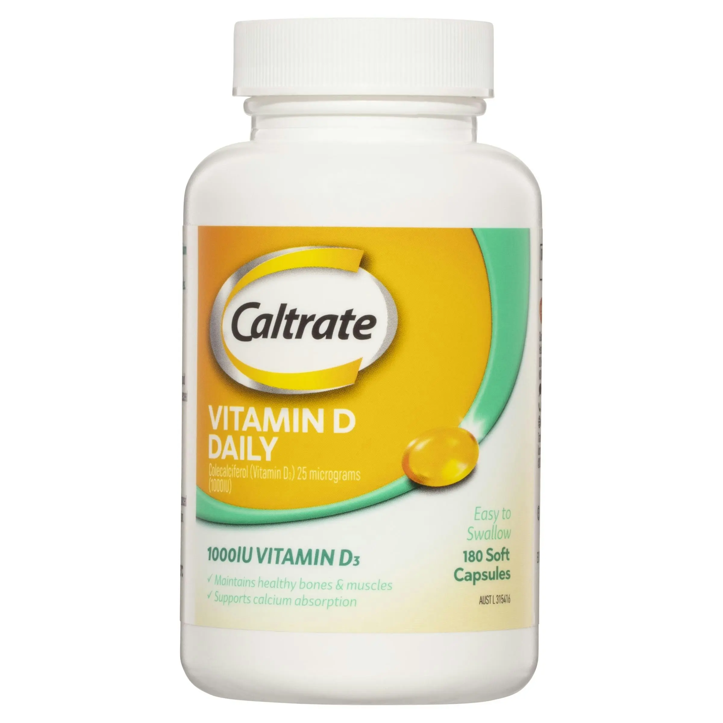 Caltrate Vitamin D 1000IU 180 Capsules