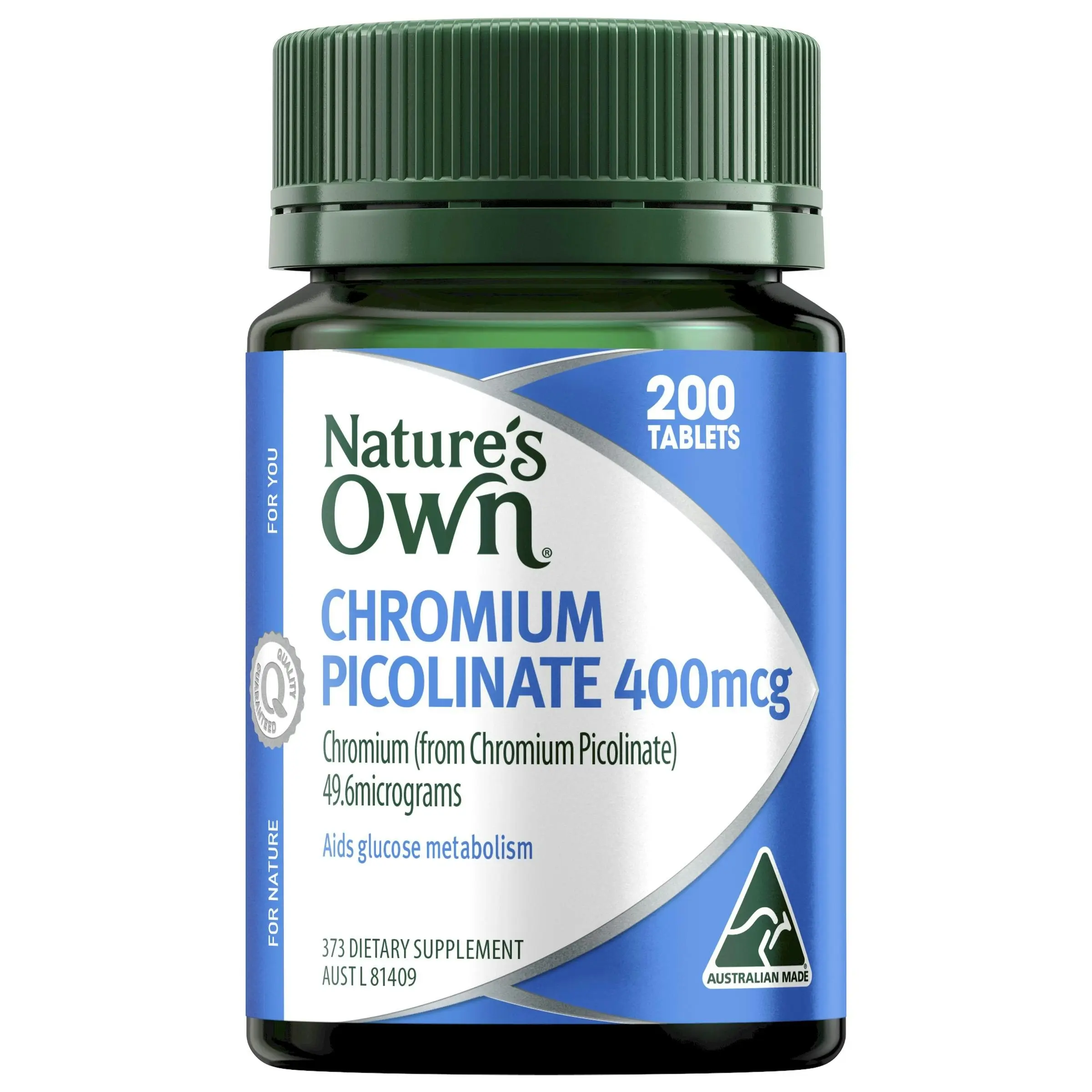 Nature's Own Chromium Picolinate 400Mcg 200 Tablets