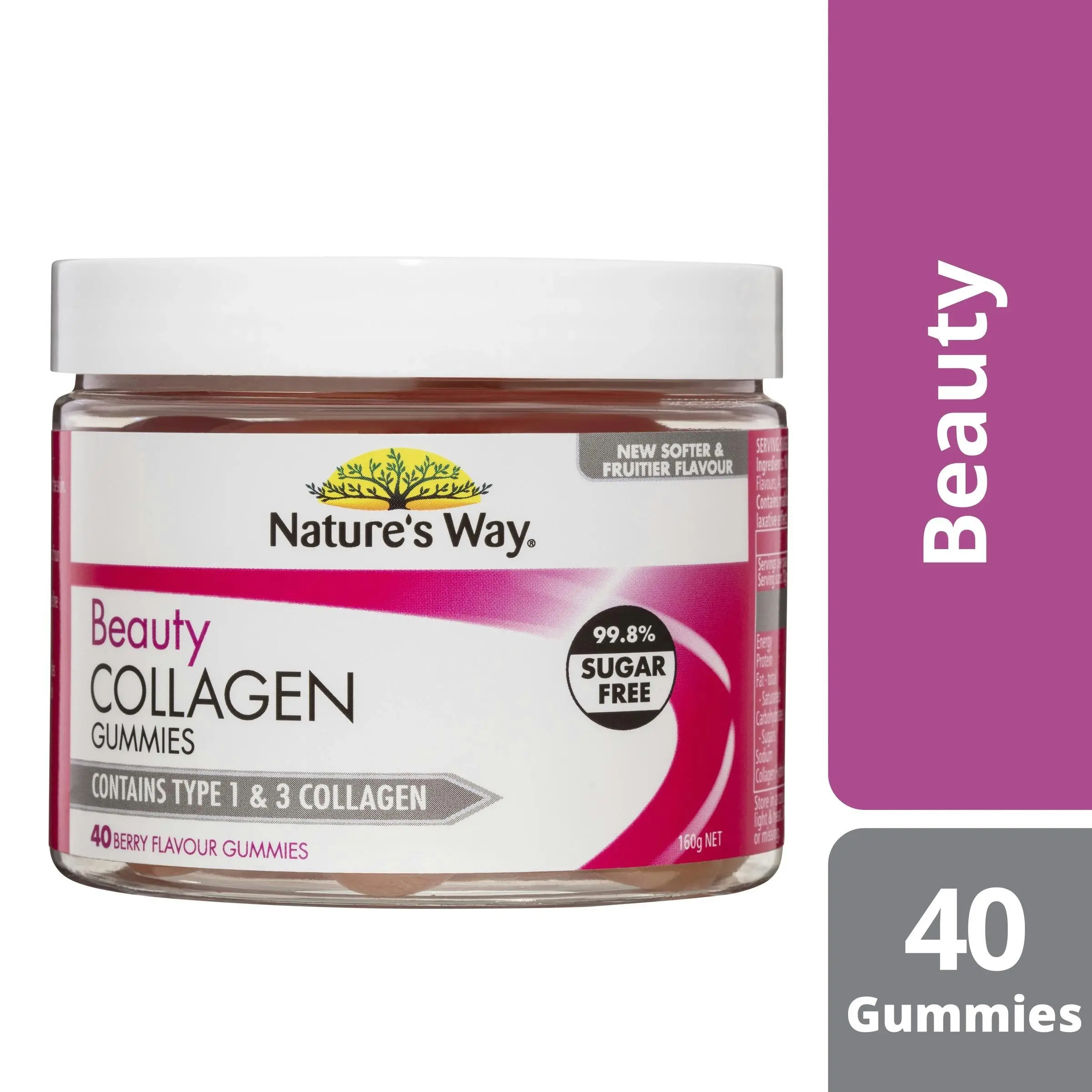 Nature's Way Beauty Collagen Berry Gummies 40 Gummies