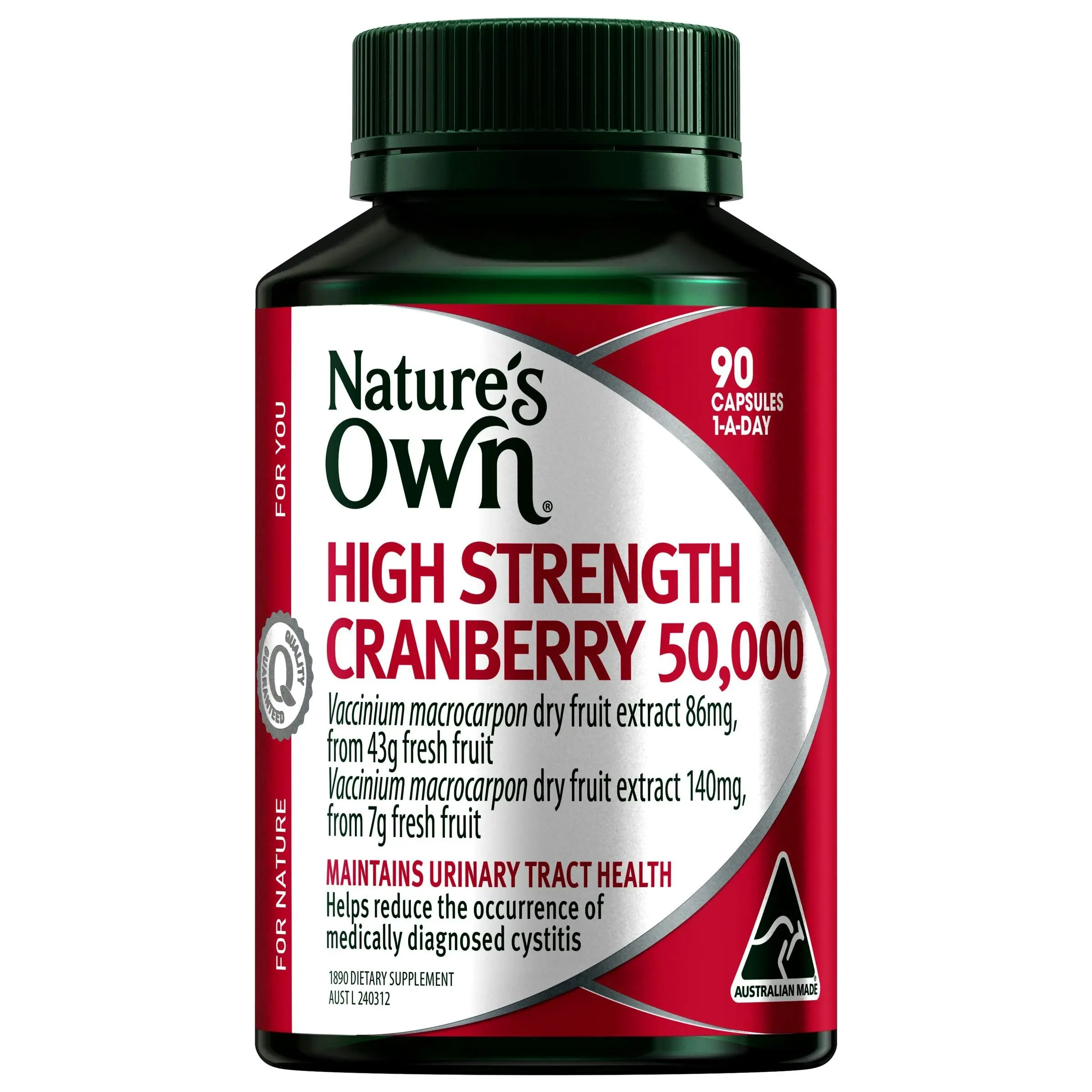 Nature's Own High Strength Cranberry 50,000 90 Capsules