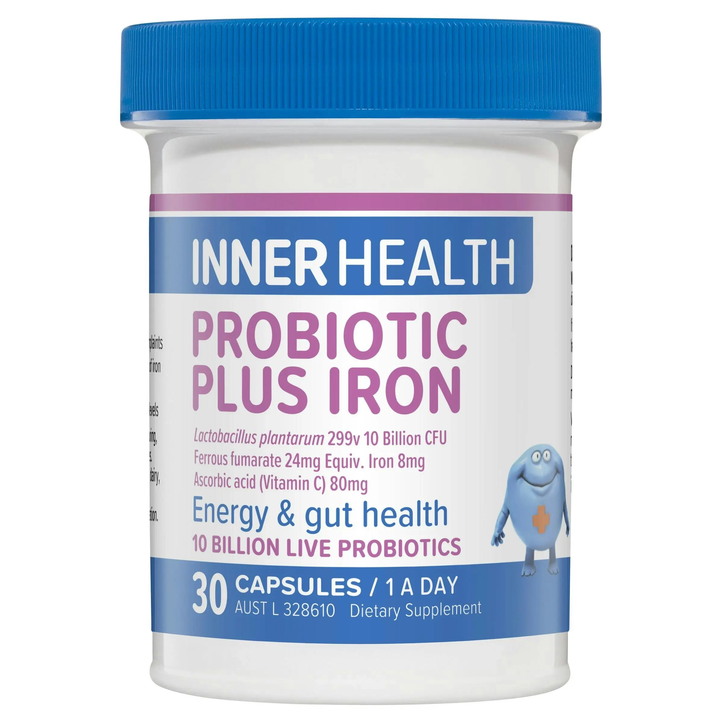 Inner Health Probiotic Plus Iron 30 Capsules