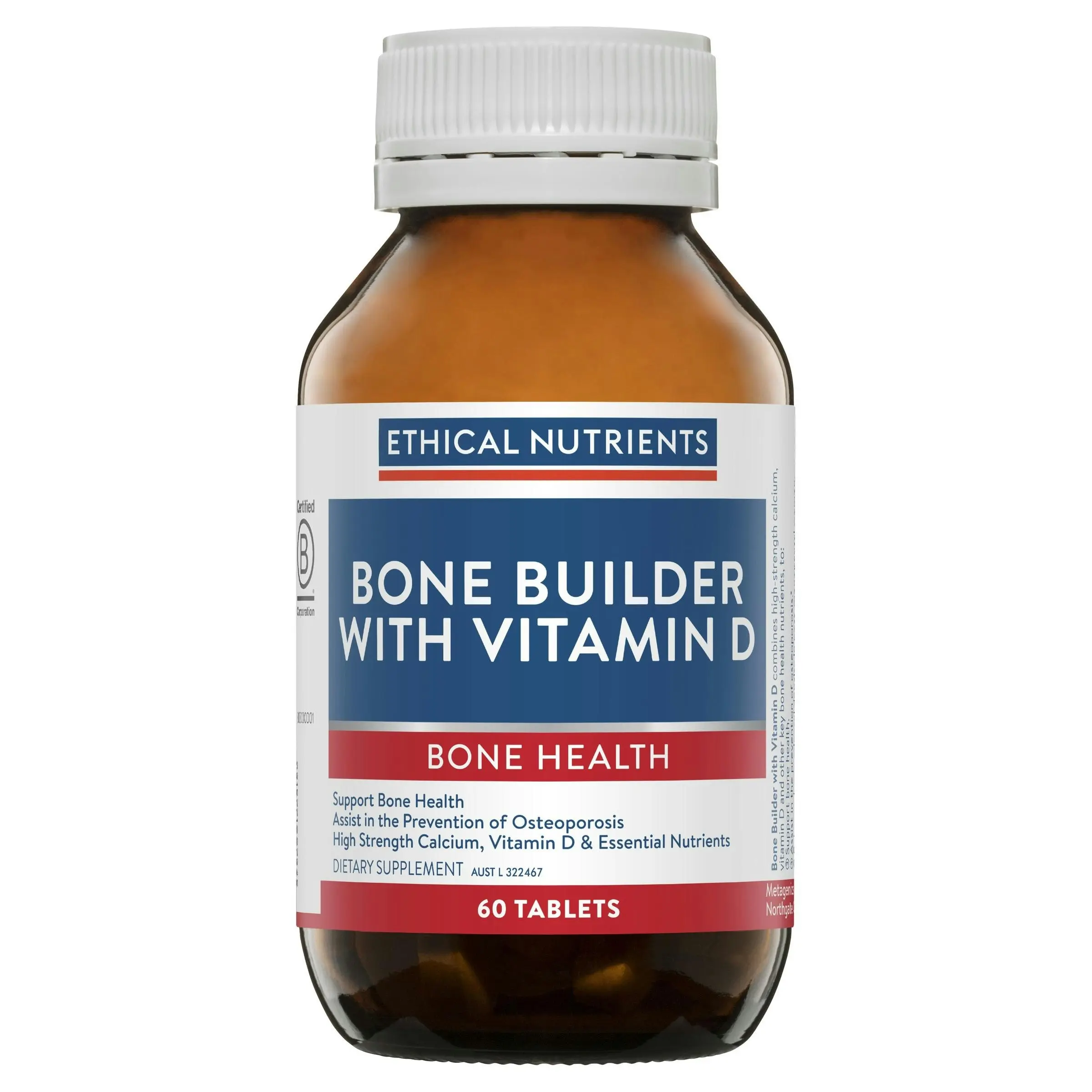 Ethical Nutrients Bone Builder with Vitamin D 60 Tablets