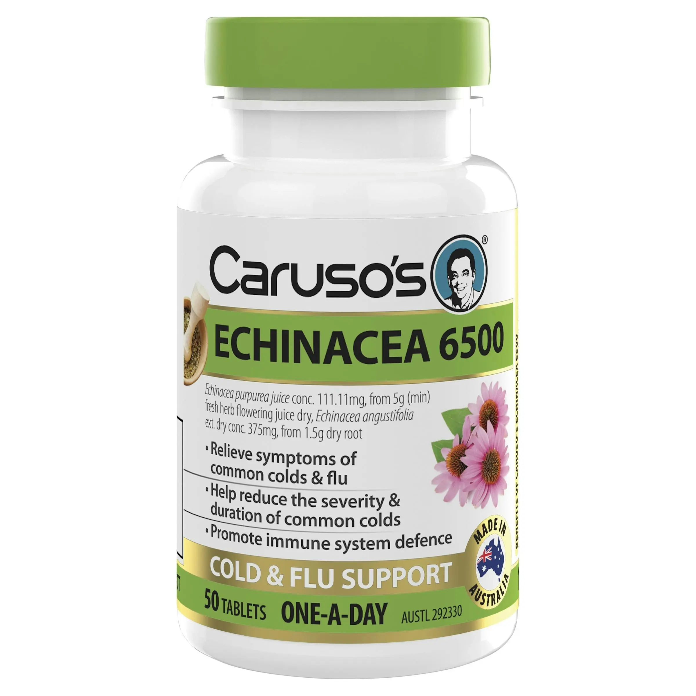 Caruso's Natural Health Echinacea 6500 50 Tablets