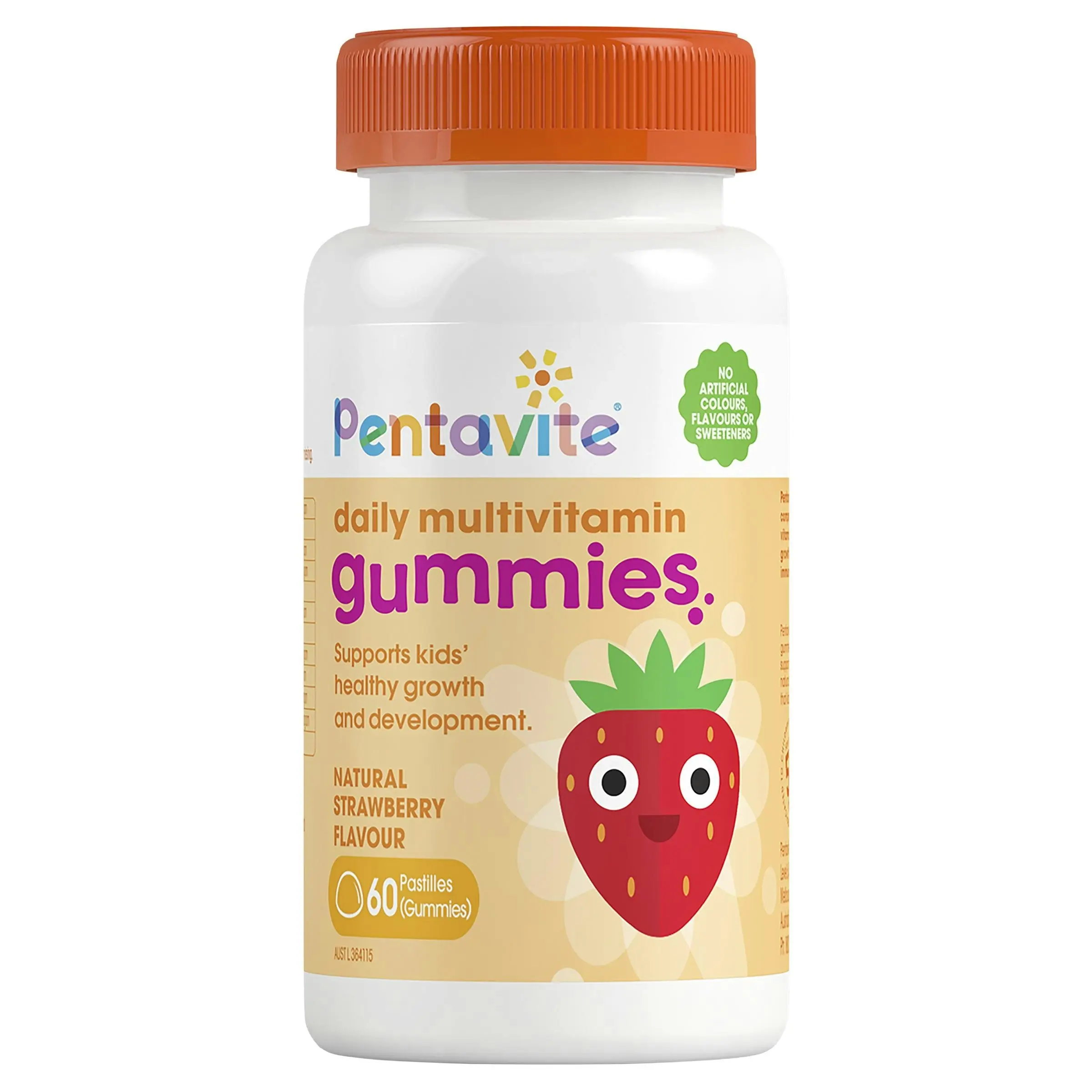 Pentavite Daily Multivitamin Kids Gummies 60 Pastilles