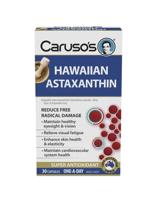 Caruso's Natural Health Hawaiian Astaxanthin 30 Capsules