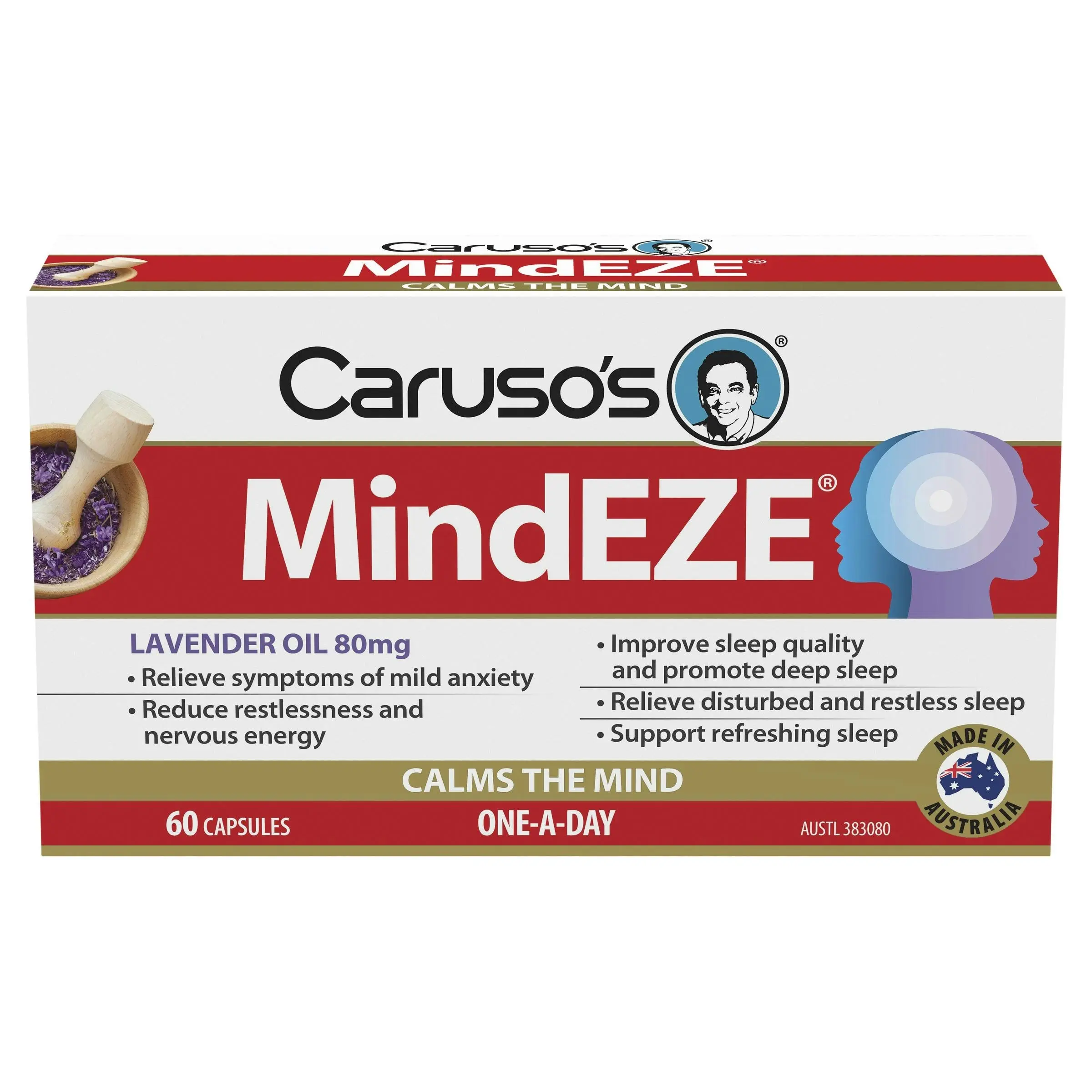 Caruso's Natural Health MindEZE 60 Capsules