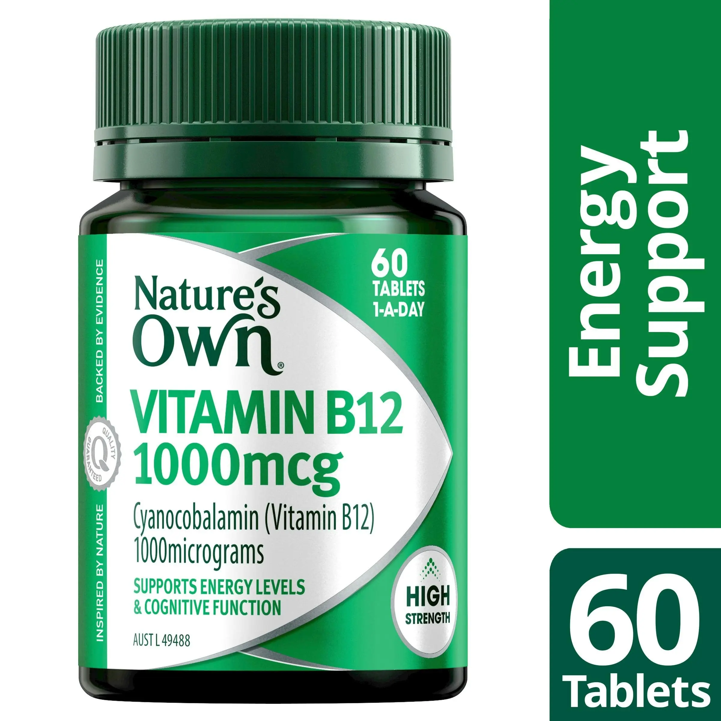 Nature's Own Vitamin B12 1000mcg 60 Tablets