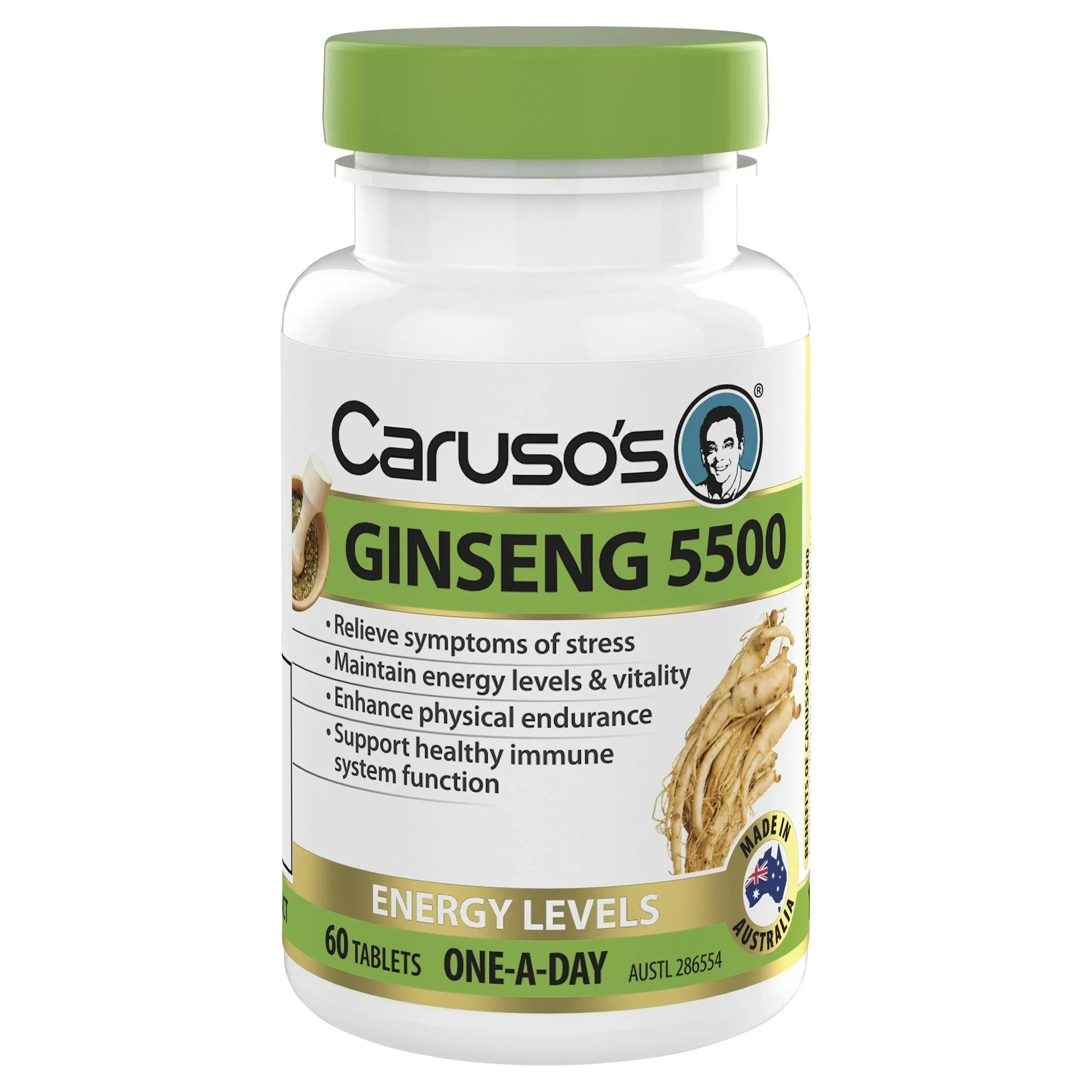 Caruso's Natural Health Ginseng 5500 60 Tablets