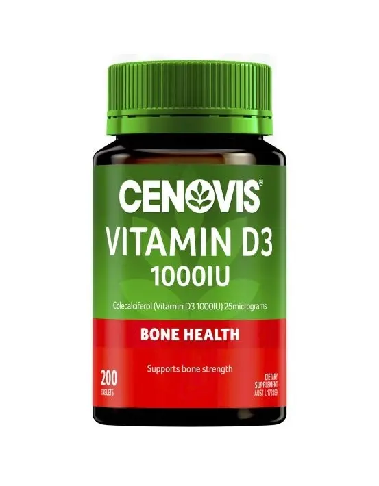 Cenovis Vitamin D3 1000IU 200 Tablets