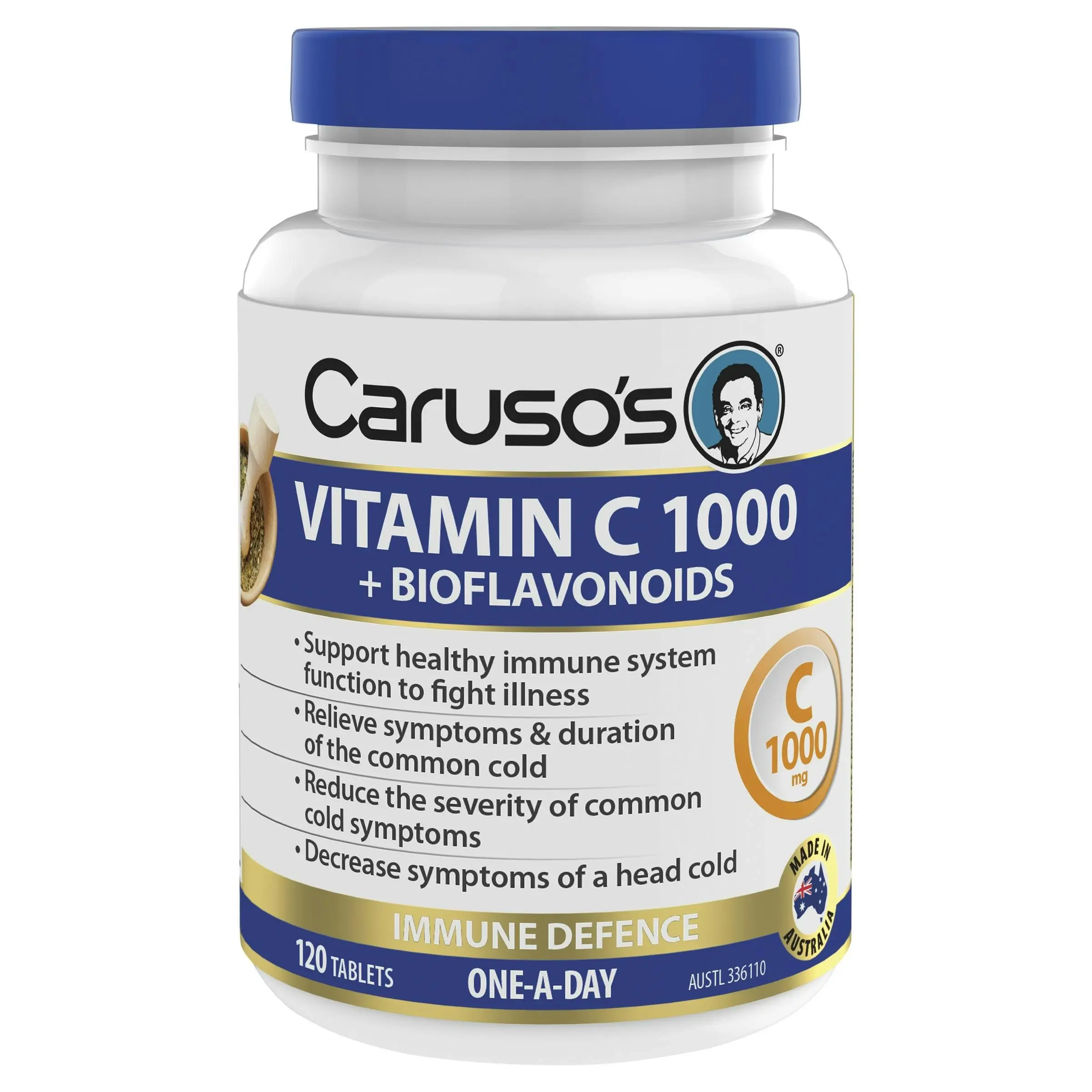 Caruso's Natural Health Vitamin C 1000 + Bioflavanoids 120 Tablets