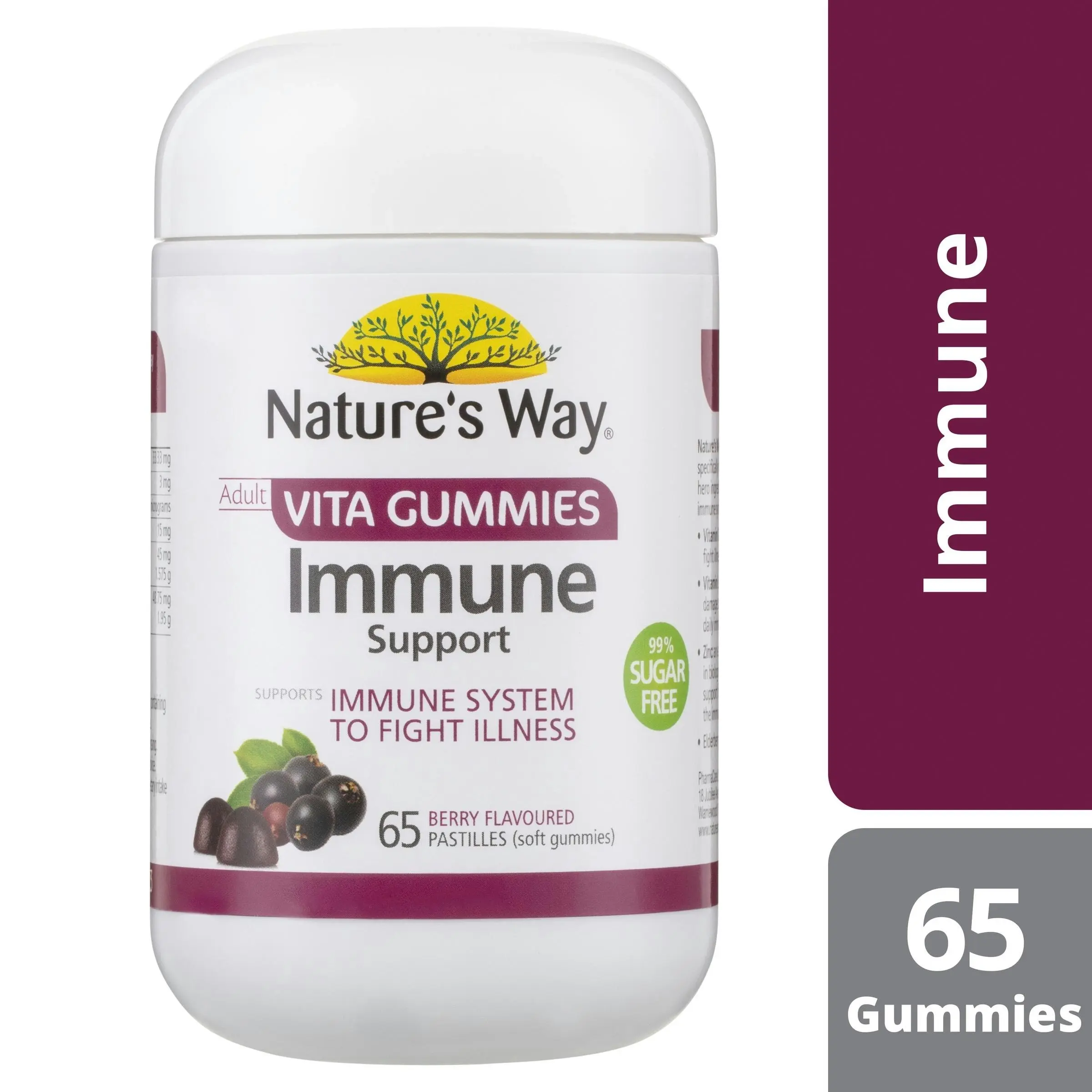 Nature's Way Adult Immune Support 65 Vita Gummies