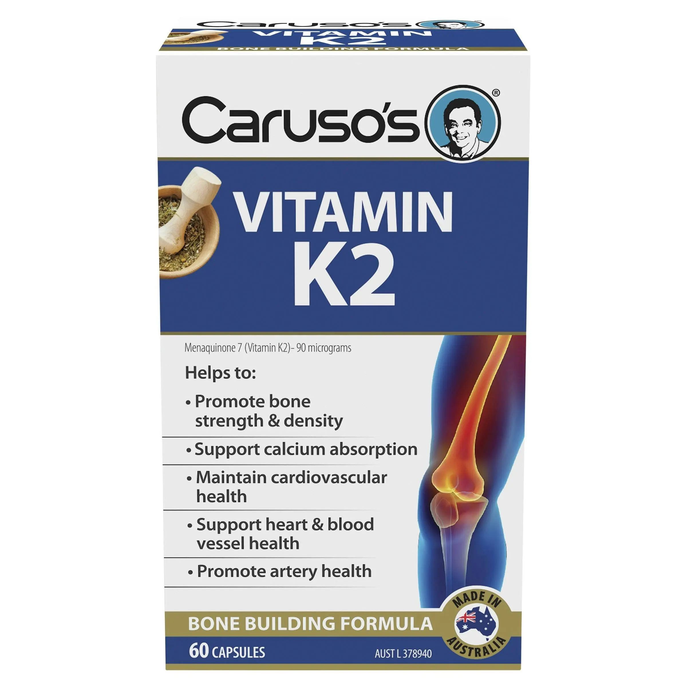 Caruso's Natural Health Vitamin K2 60 Capsules