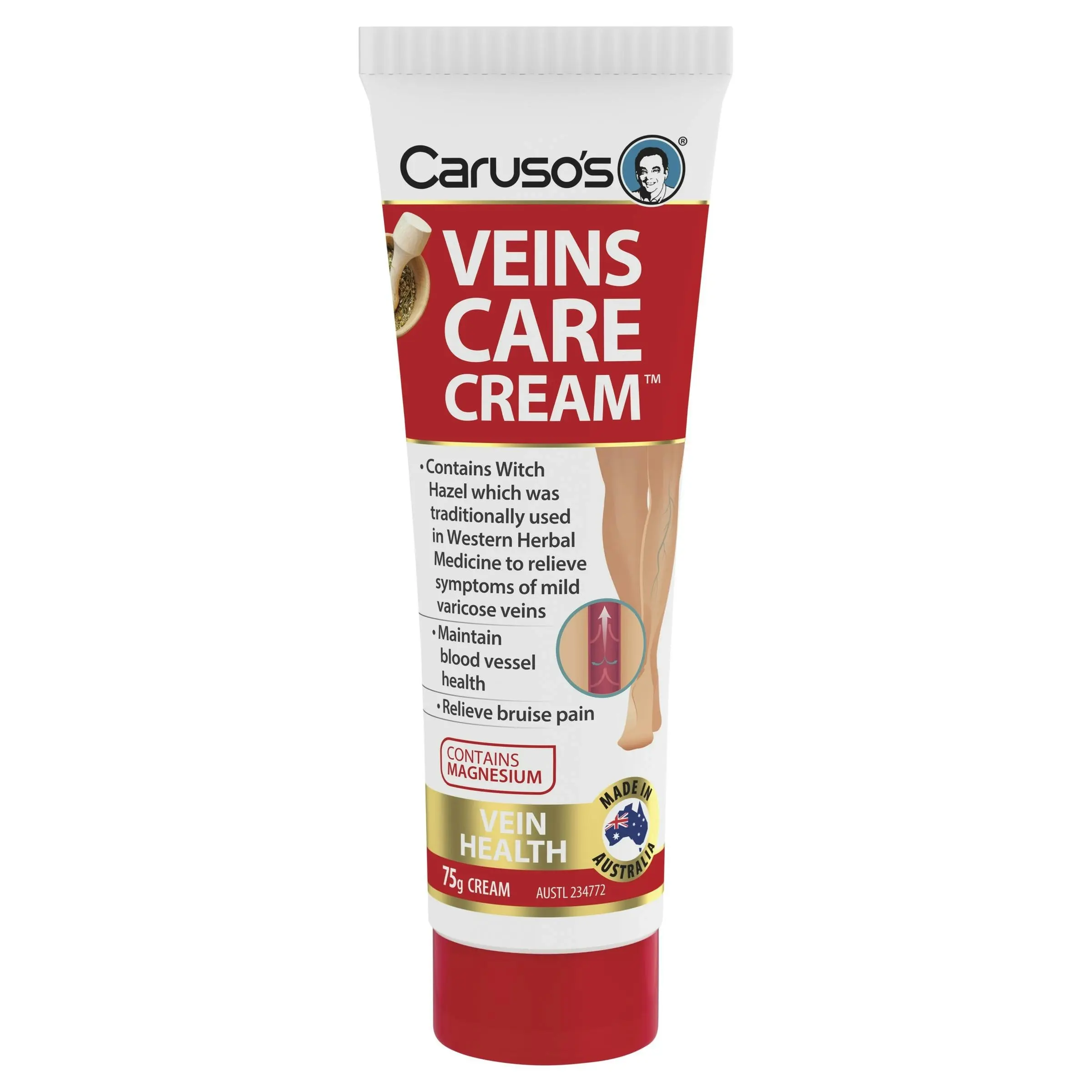 Caruso's Natural Health Veins Care Cream 75g