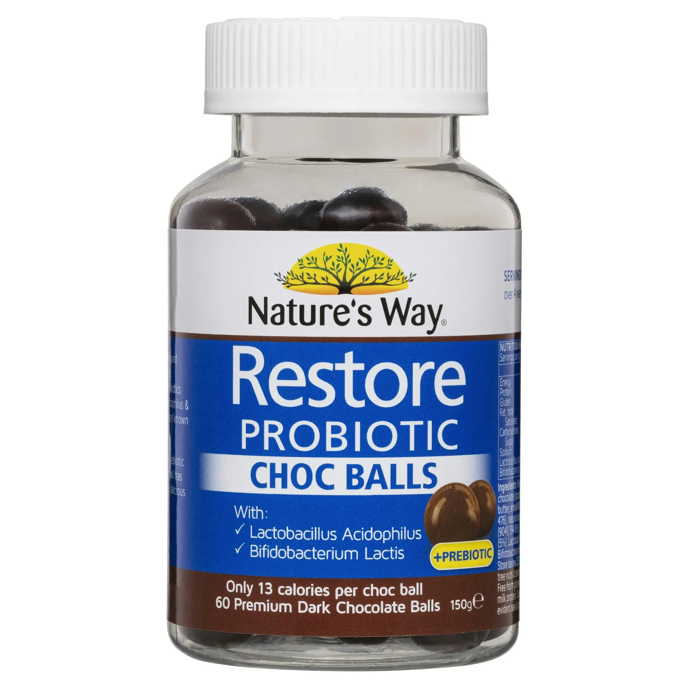 Nature's Way Restore Probiotic Choc Balls 60 Pieces