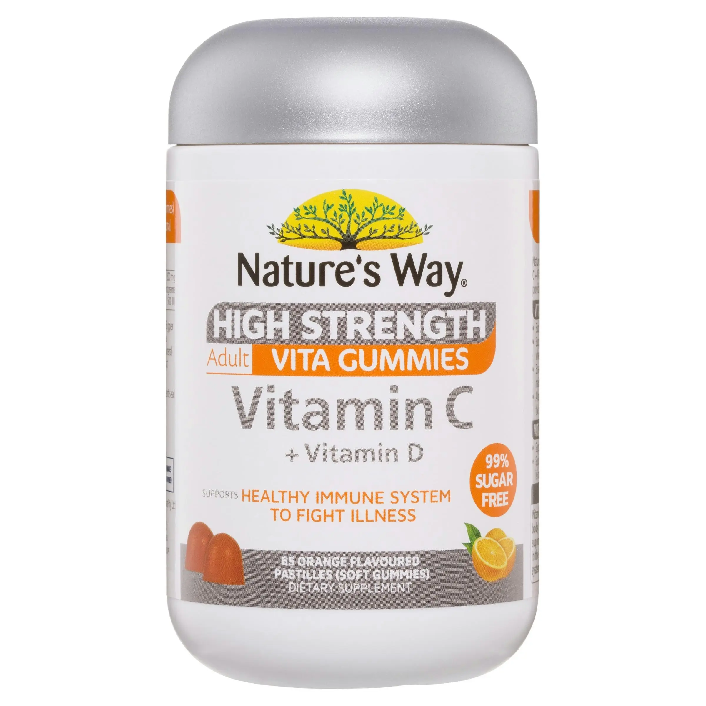 Nature's Way High Strength Adult Vita Gummies Vitamin C + Vitamin D 65's