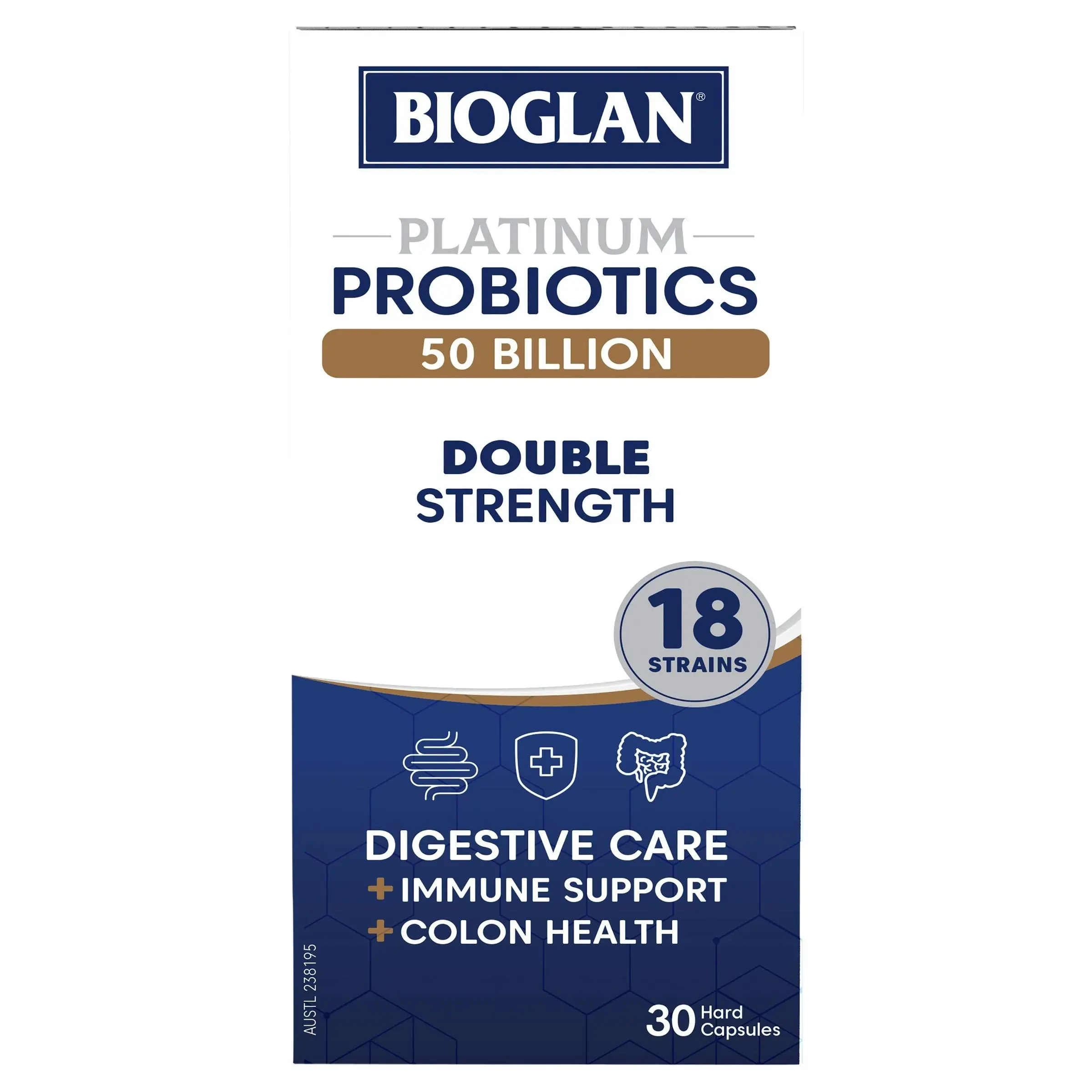 Bioglan Platinum Probiotic 50 Billion 30 Capsules