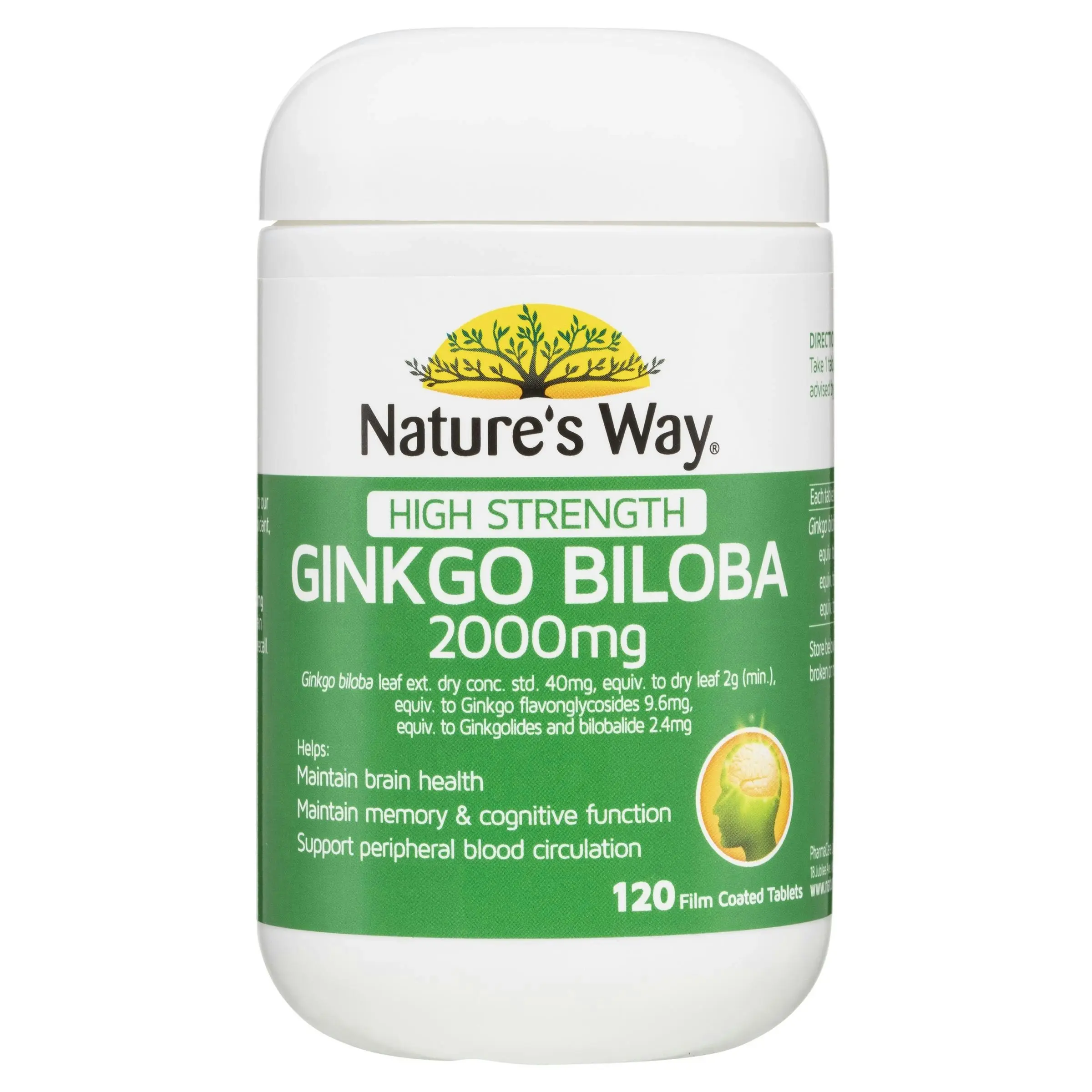 Nature's Way Ginkgo Brain & Memory 120 Tablets