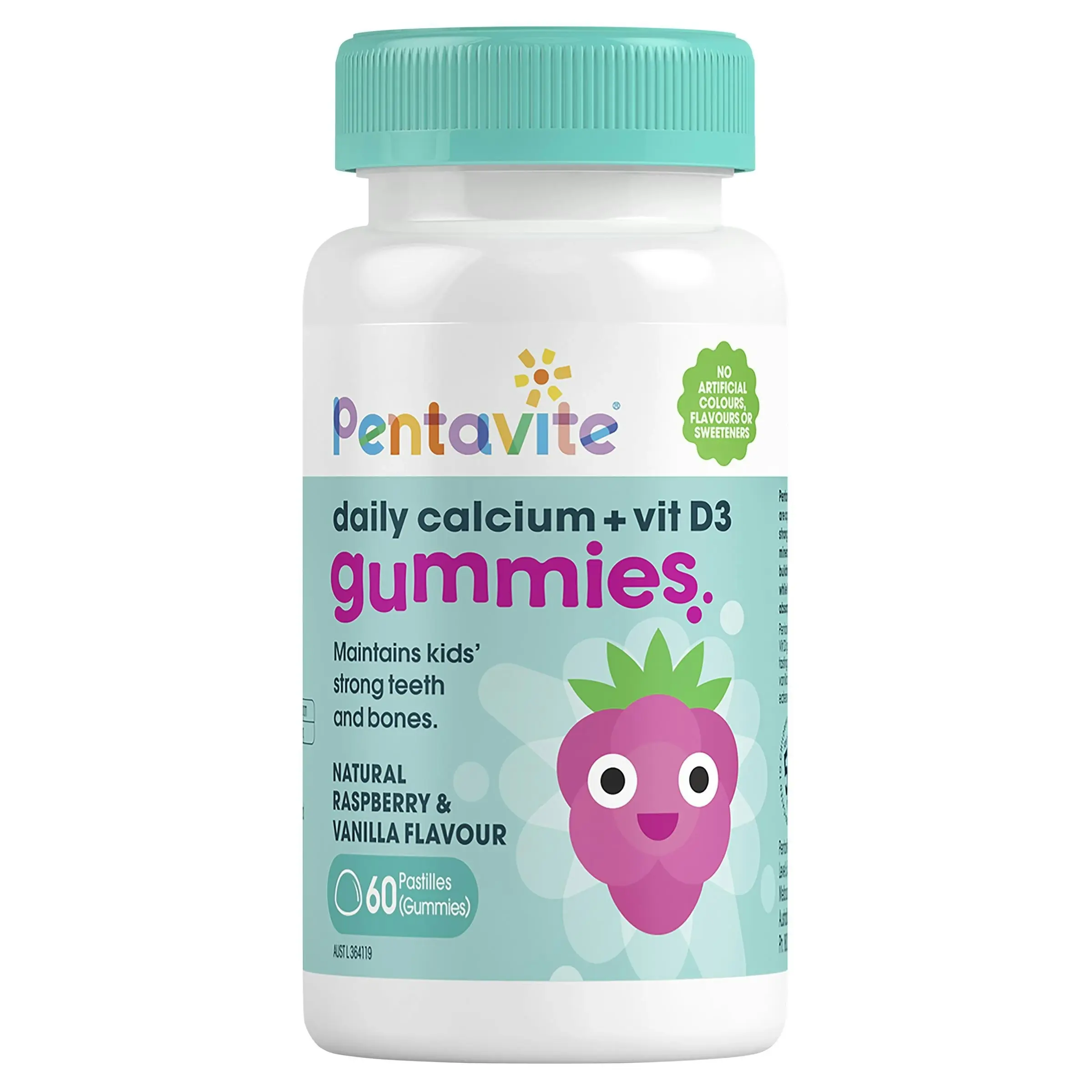 Pentavite Daily Calcium + Vit D3 Kids Gummies 60 Pastilles