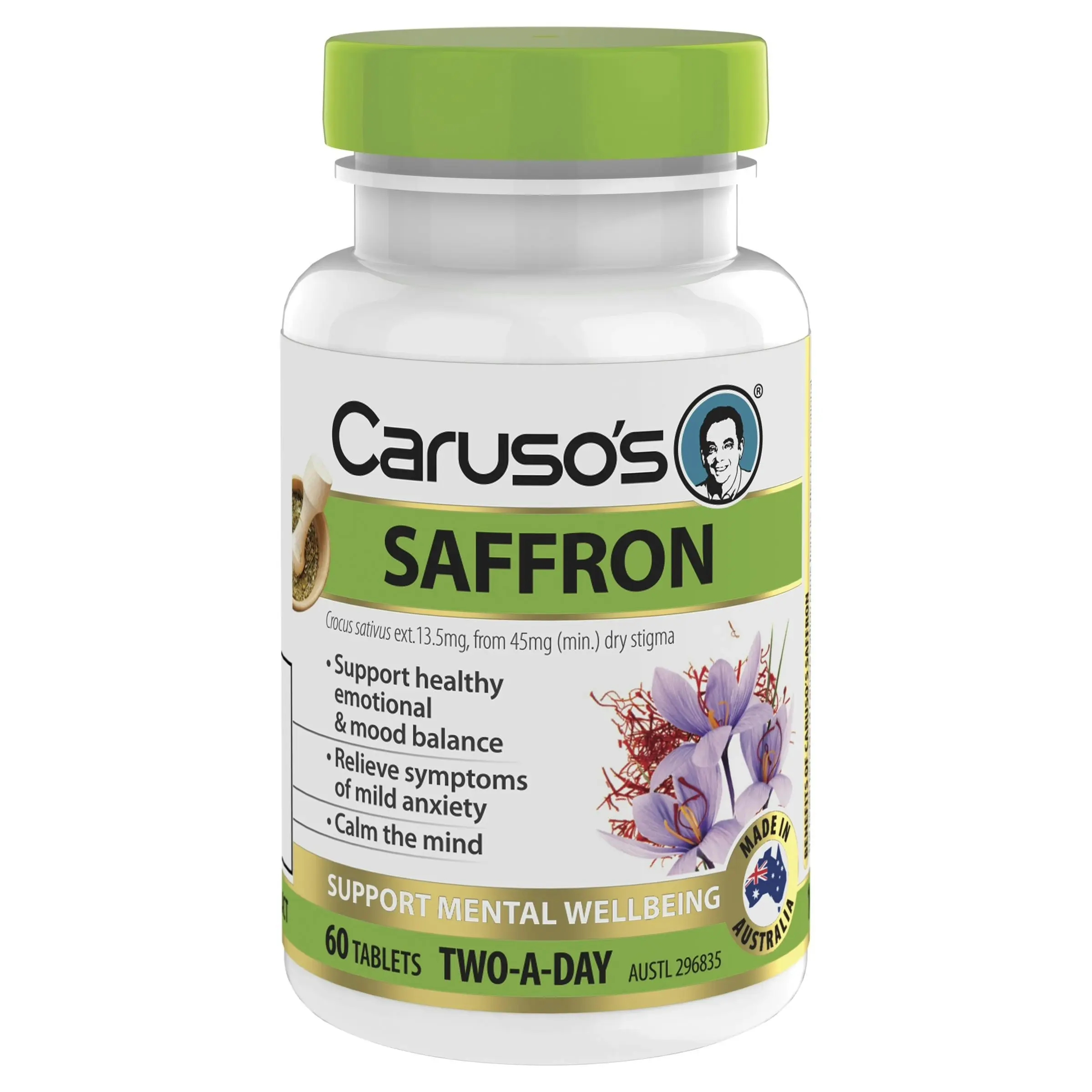 Caruso's Natural Health Saffron 60 Tablets