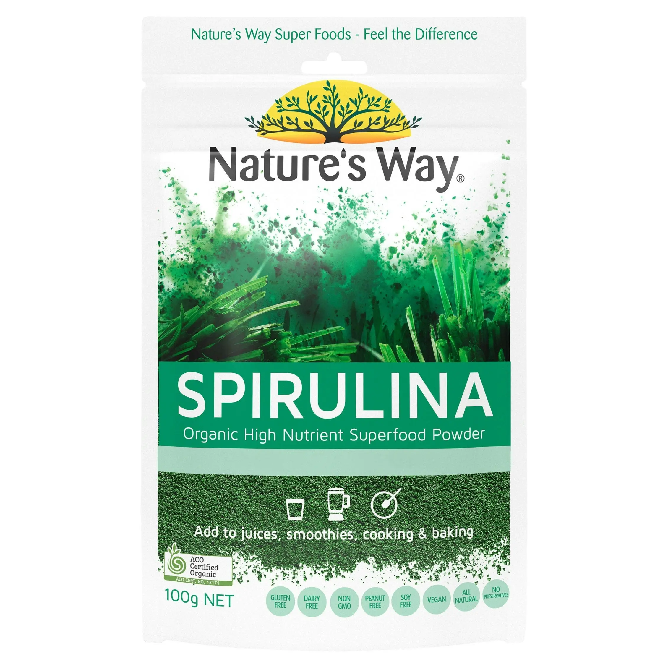 Nature's Way Super Foods Spirulina 100g