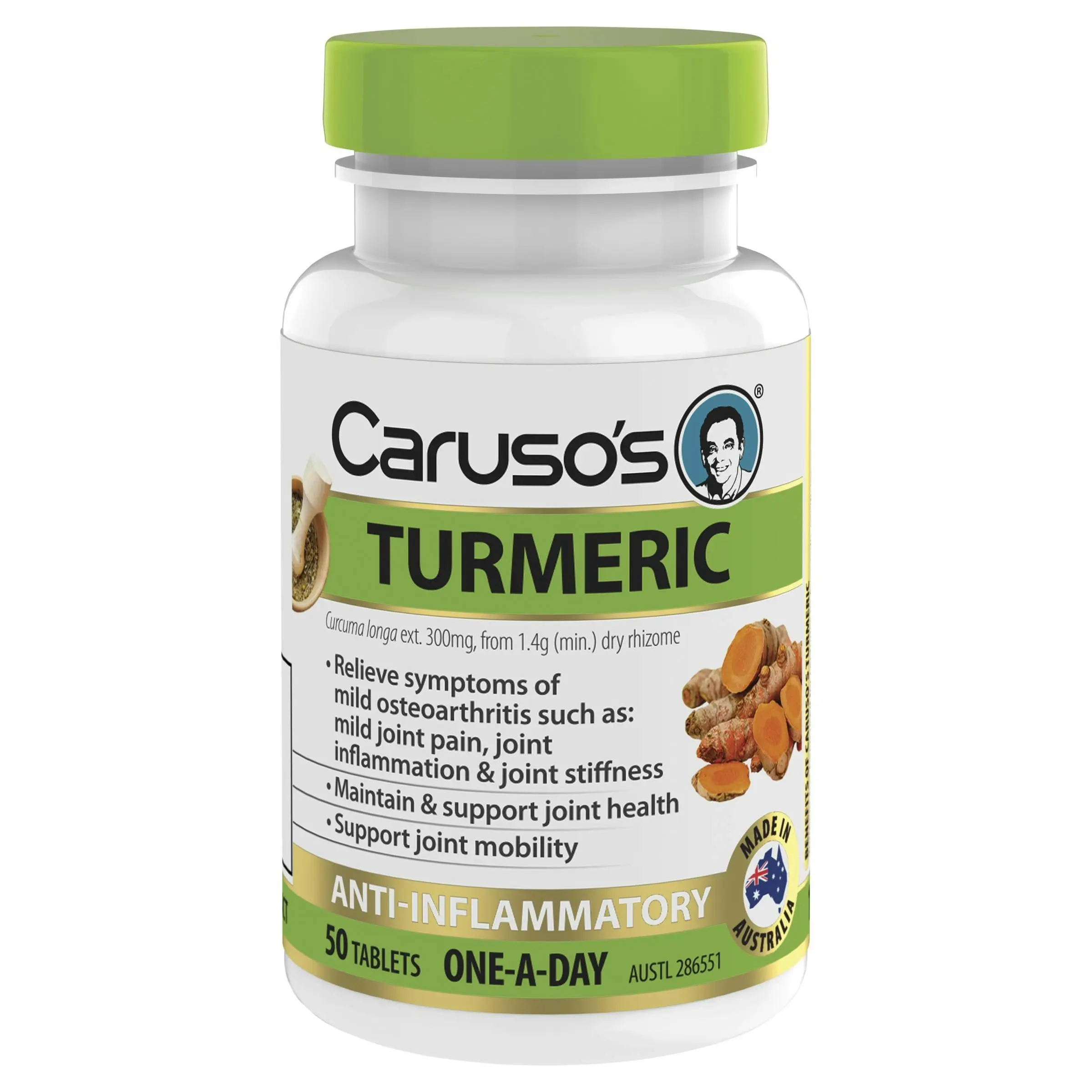 Caruso's Natural Health Turmeric 50 Tablets