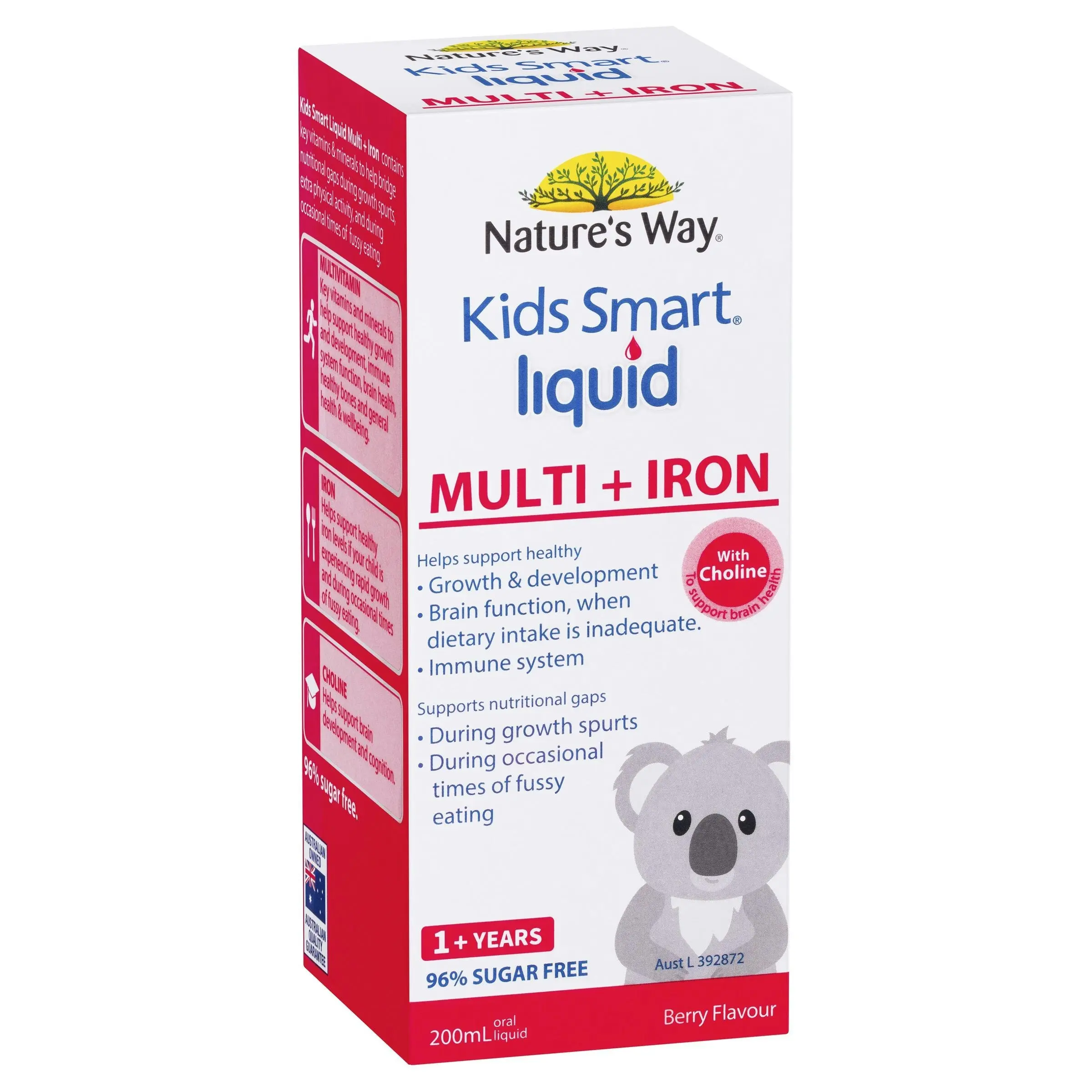 Nature's Way Kids Smart Multi And Iron Liquid 200mL