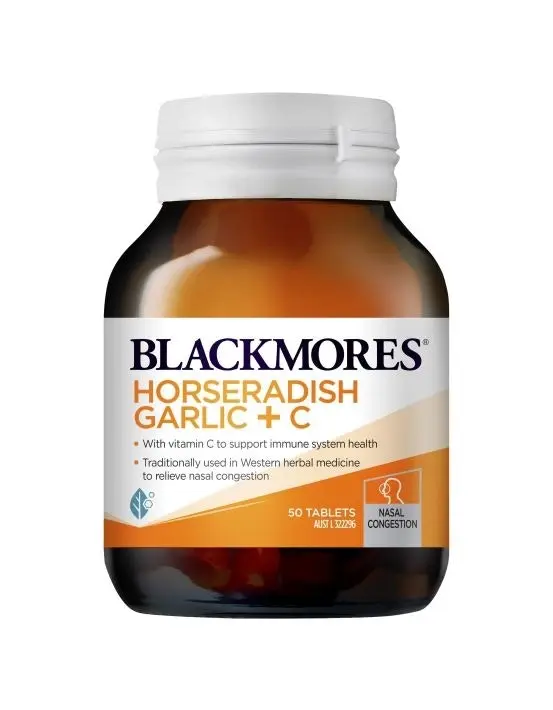 Blackmores Horseradish Garlic + C 50 Tablets